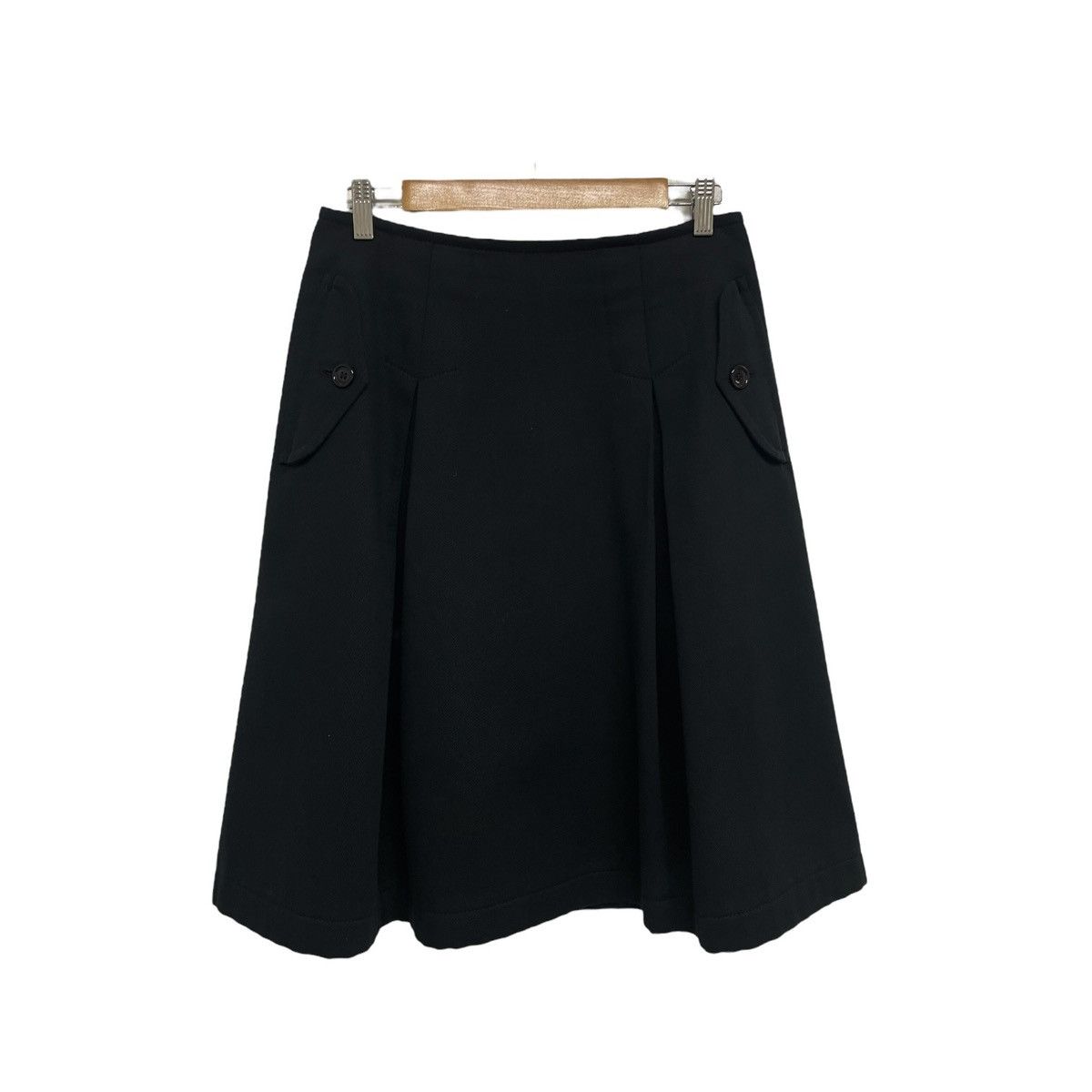 Image of Comme Des Garcons x Comme Des Garcons Homme Plus Comme Des Garçon Tricot Wool Skirt in Black, Women