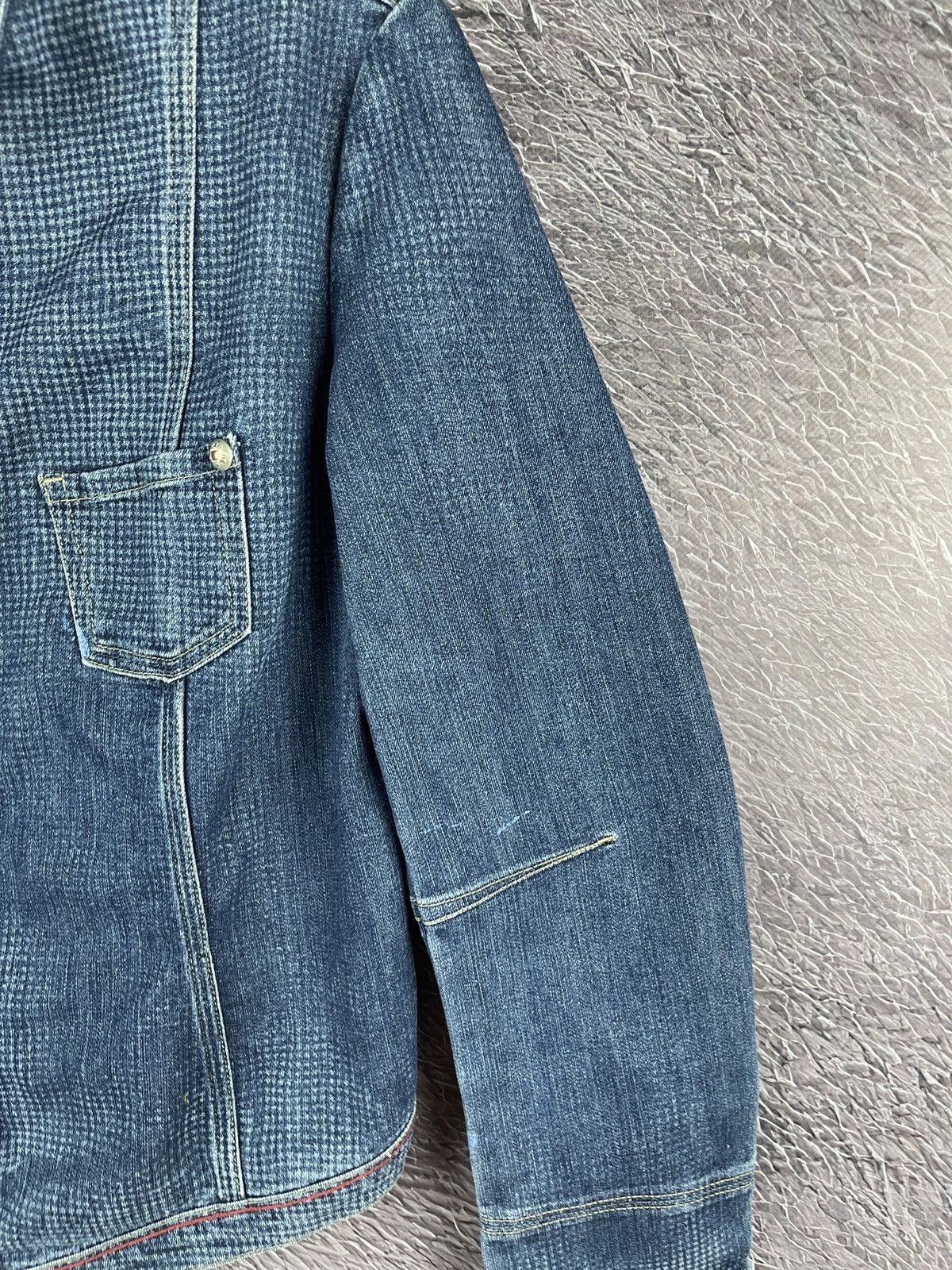 Marithe + Francois Girbaud Le Jean De Marithe Francois Girbaud denim jean blazer jacket Size S / US 4 / IT 40 - 9 Thumbnail