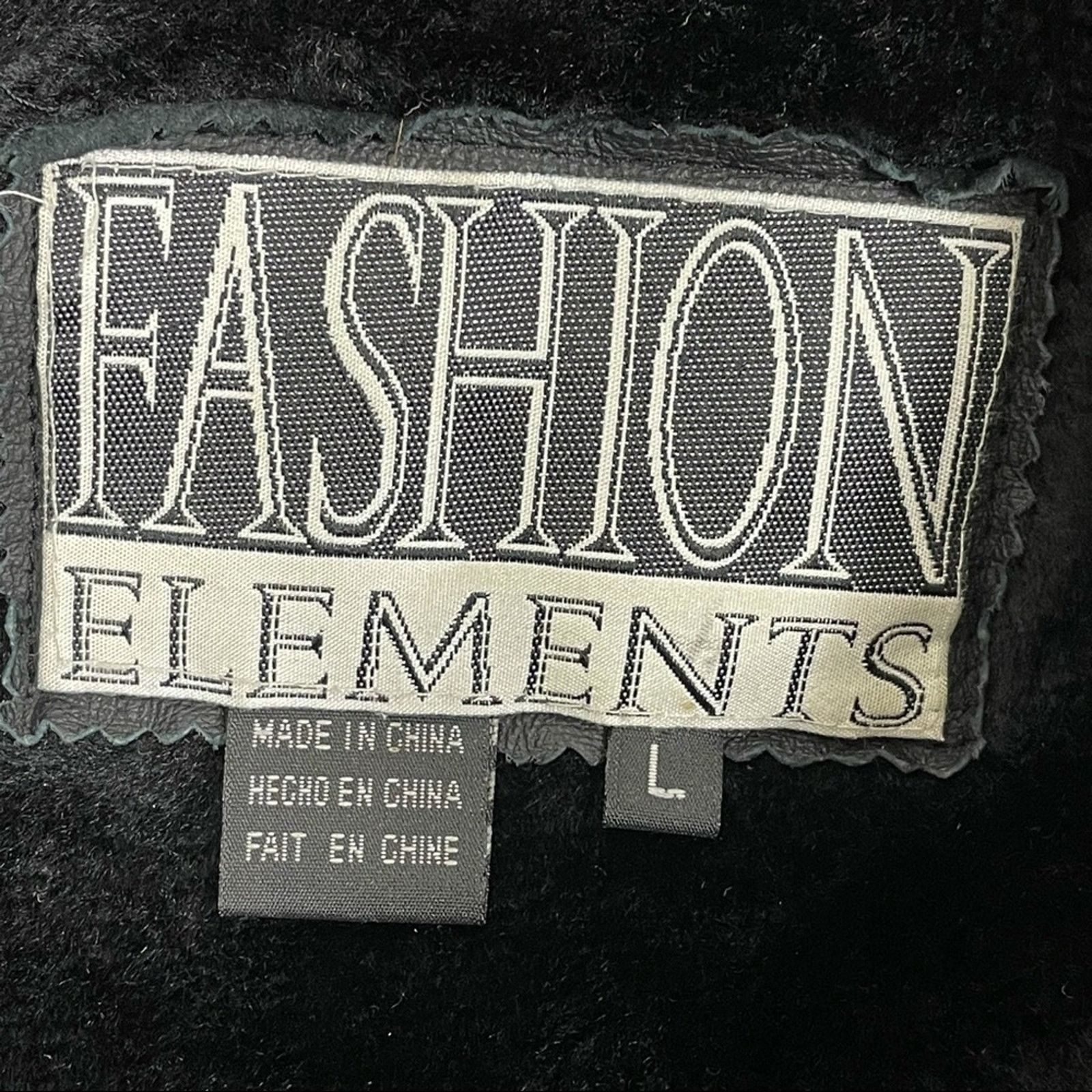 Other FASHION ELEMENTS Leather Coat Black Size Large Size US L / EU 52-54 / 3 - 9 Thumbnail