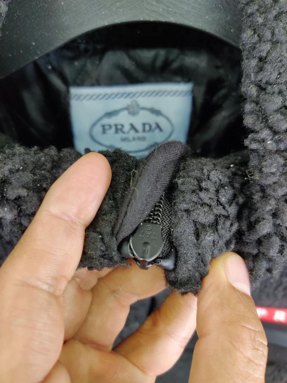 Prada Prada Recycled Technical Fleece Sherpa Hoodie Jacket Size US L / EU 52-54 / 3 - 19 Thumbnail