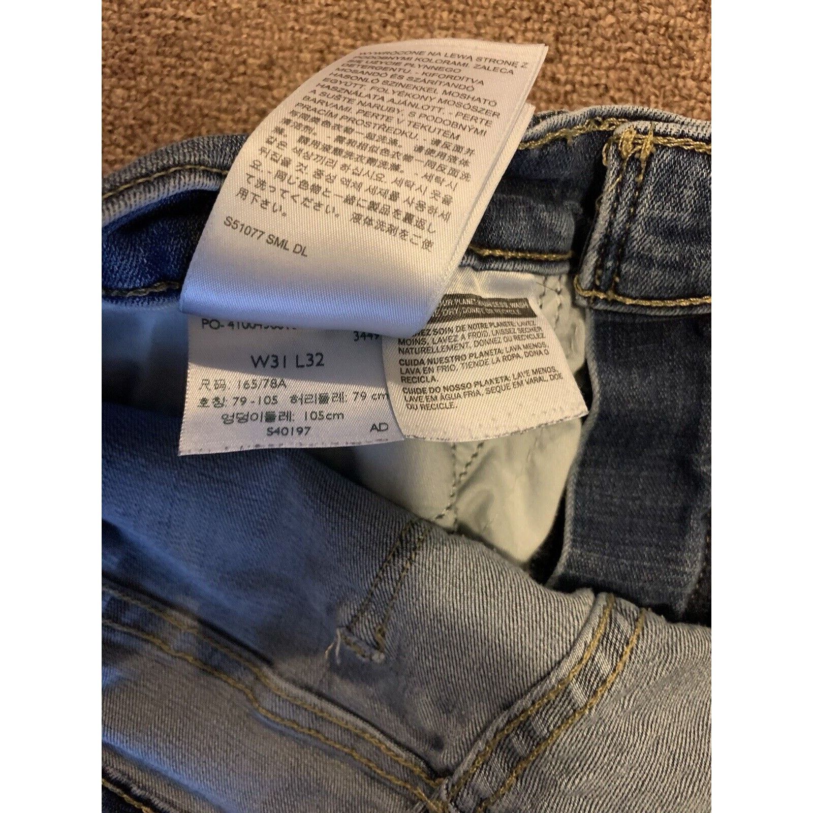 Levi's Levis 312 Womens Jeans Blue Size W3/L32 Slim Mid Rise Denim Size 32" / US 10 / IT 46 - 5 Thumbnail