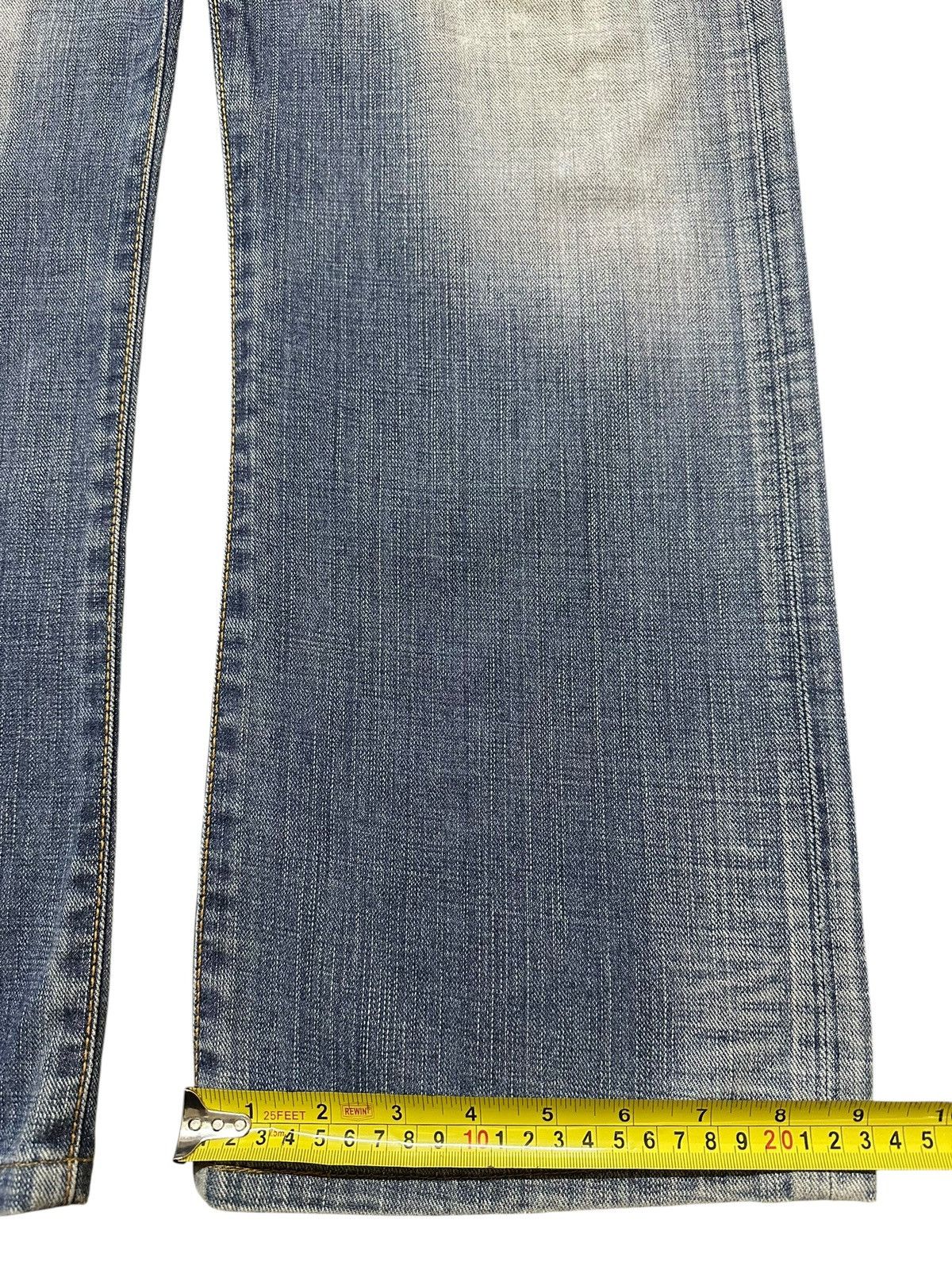 Edwin Vintage Edwin 503 Blue Trip Faded Wash Style Baggy Jeans Size US 35 - 17 Thumbnail