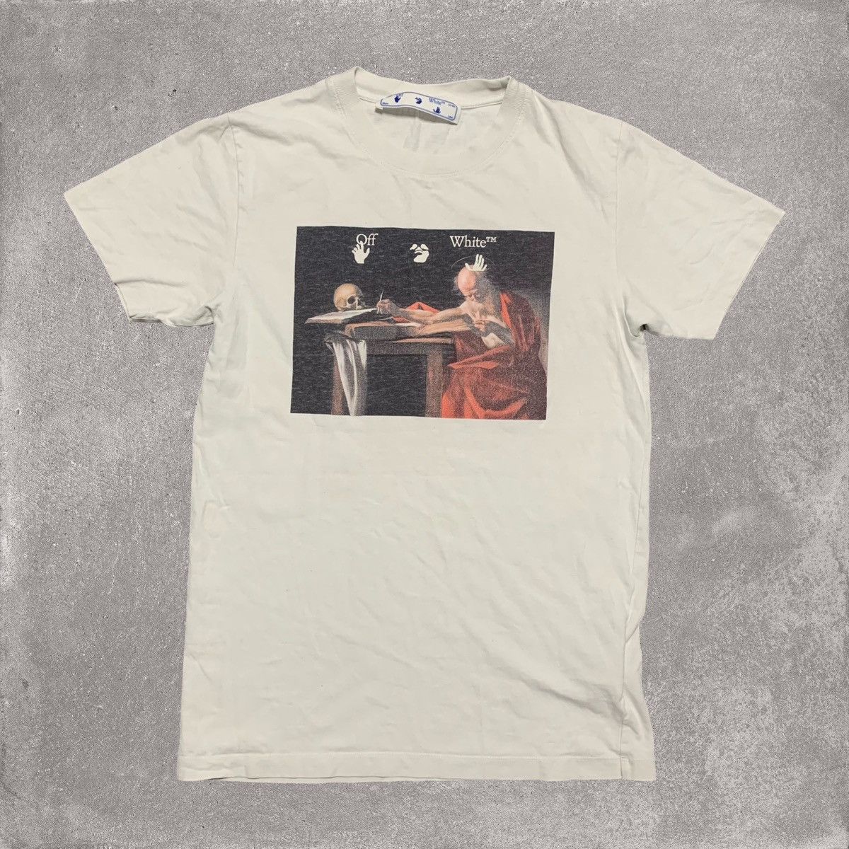 Off-White Off White XS Caravaggio Arrows White Tee Virgil Abloh Size US XS / EU 42 / 0 - 1 Thumbnail