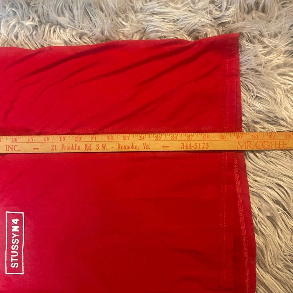 Stussy Stussy N4 1980 red tee size XL Size US XL / EU 56 / 4 - 5 Thumbnail