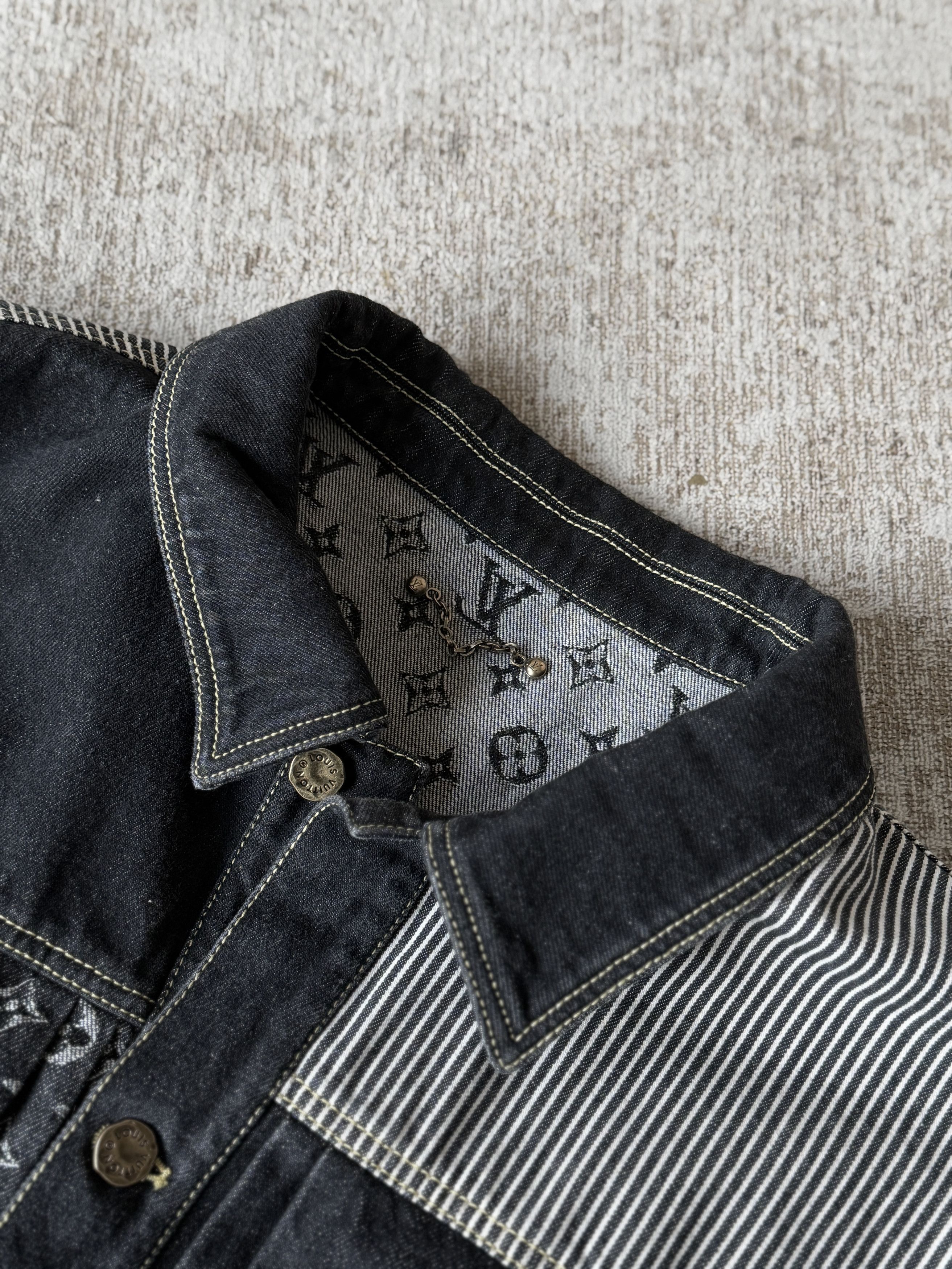 Louis Vuitton LOUIS VUITTON X NIGO DENIM JACKET | SIZE 60 Size US XXL / EU 58 / 5 - 6 Thumbnail