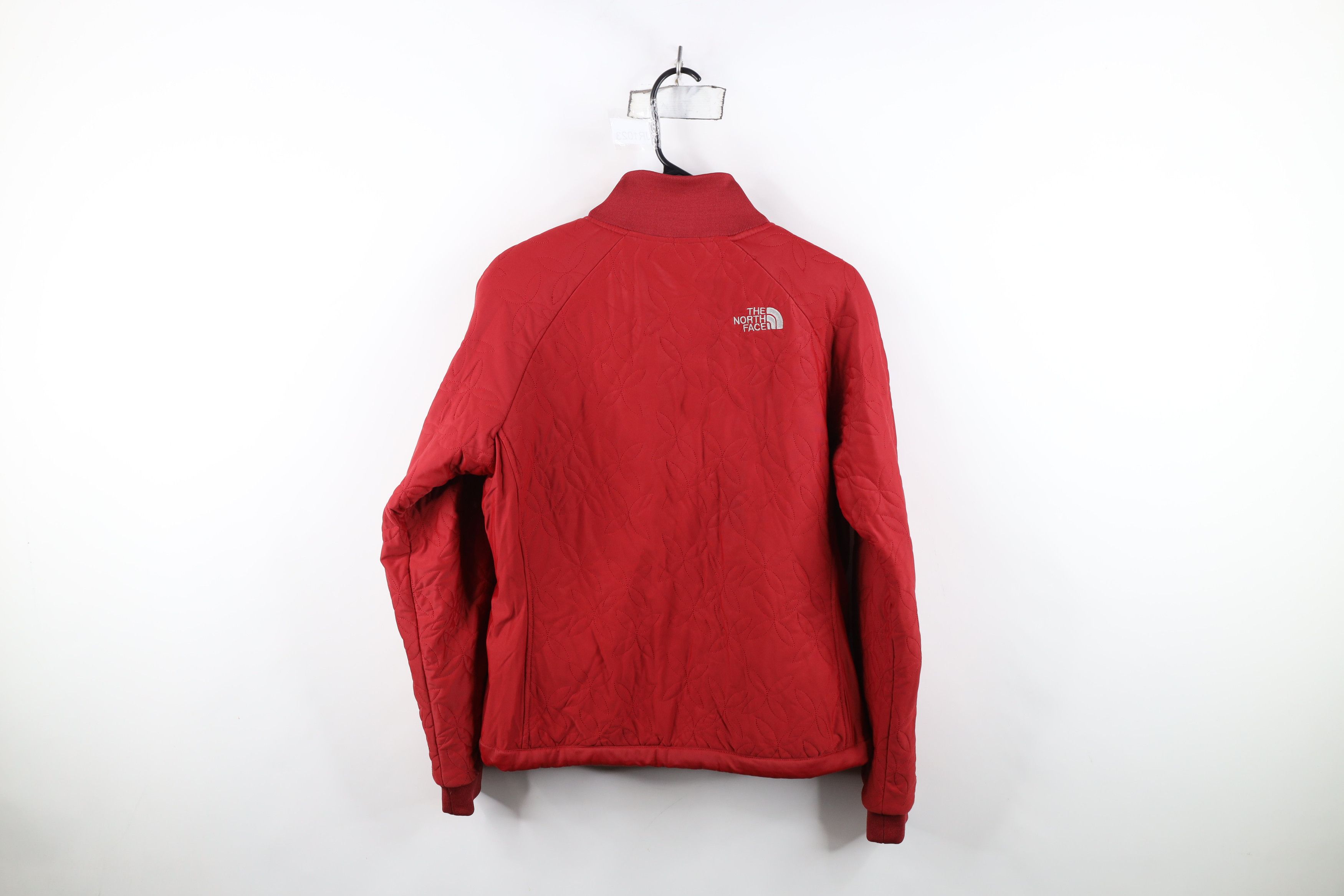 The North Face Vintage The North Face Flower Quilted Bomber Jacket Red Size L / US 10 / IT 46 - 14 Thumbnail