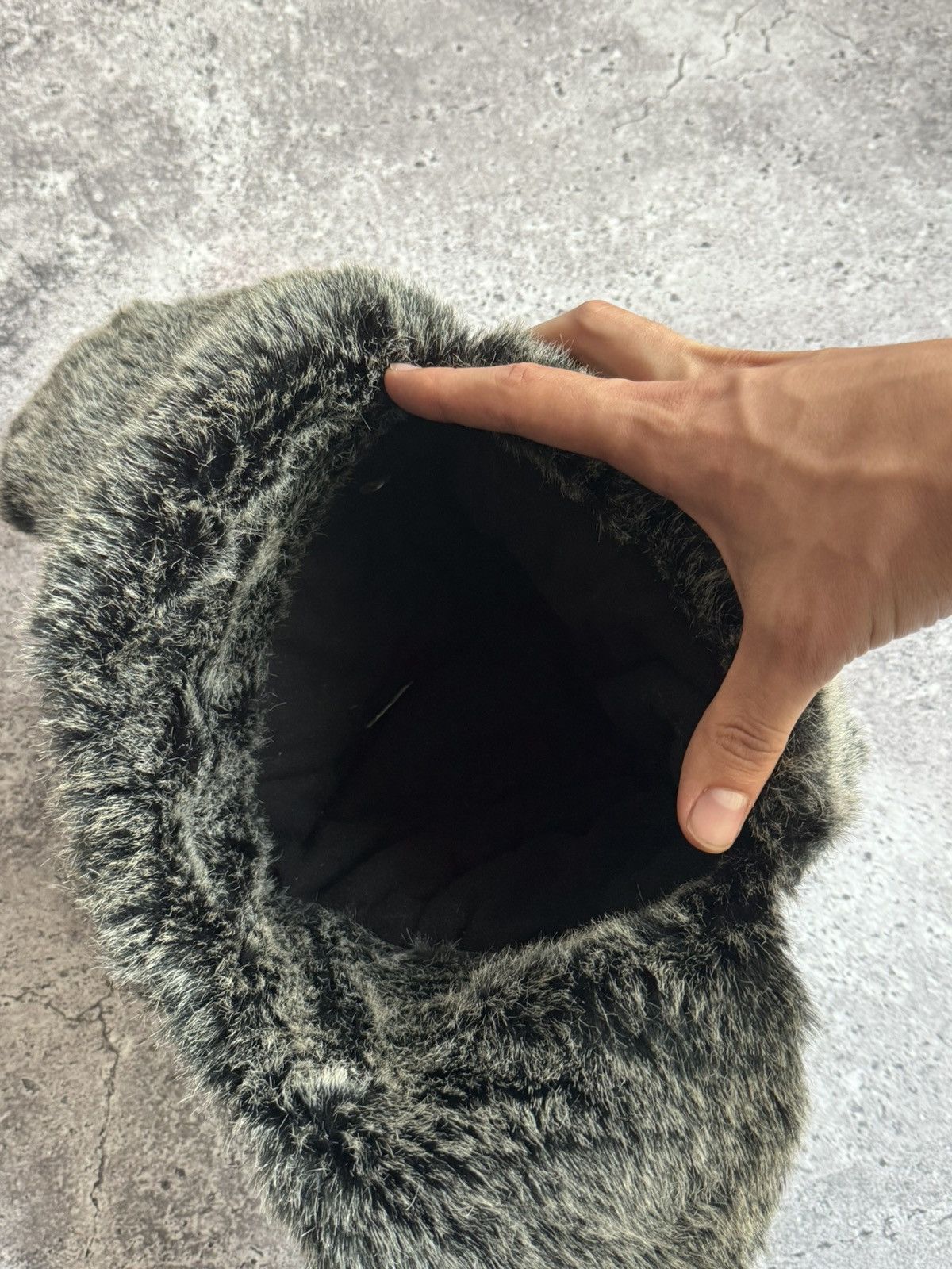 Japanese Brand × Vintage Vintage Y2K fuzzy fur brown hat Japanese style Size ONE SIZE - 8 Thumbnail