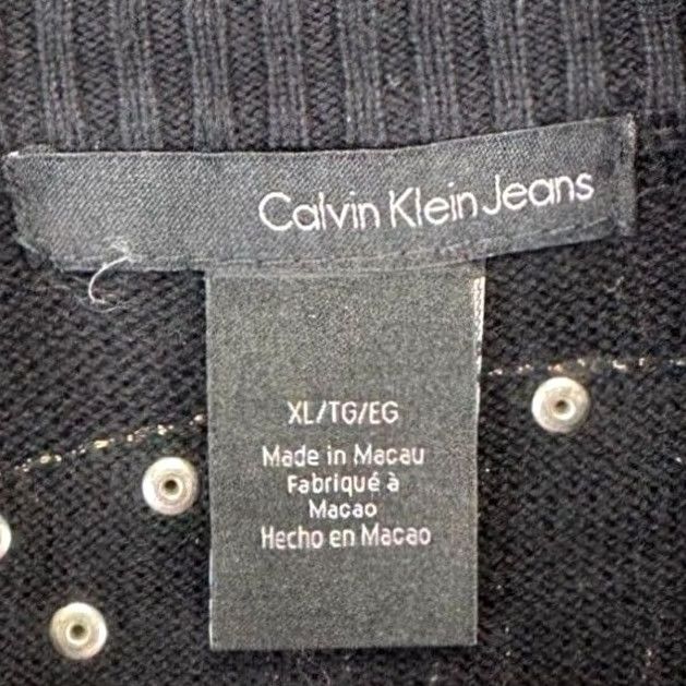 Calvin Klein Calvin Klein Jacket Adult XL Black Full Zip Ride Forever Motorcycle Pockets Mens Size US XL / EU 56 / 4 - 4 Thumbnail