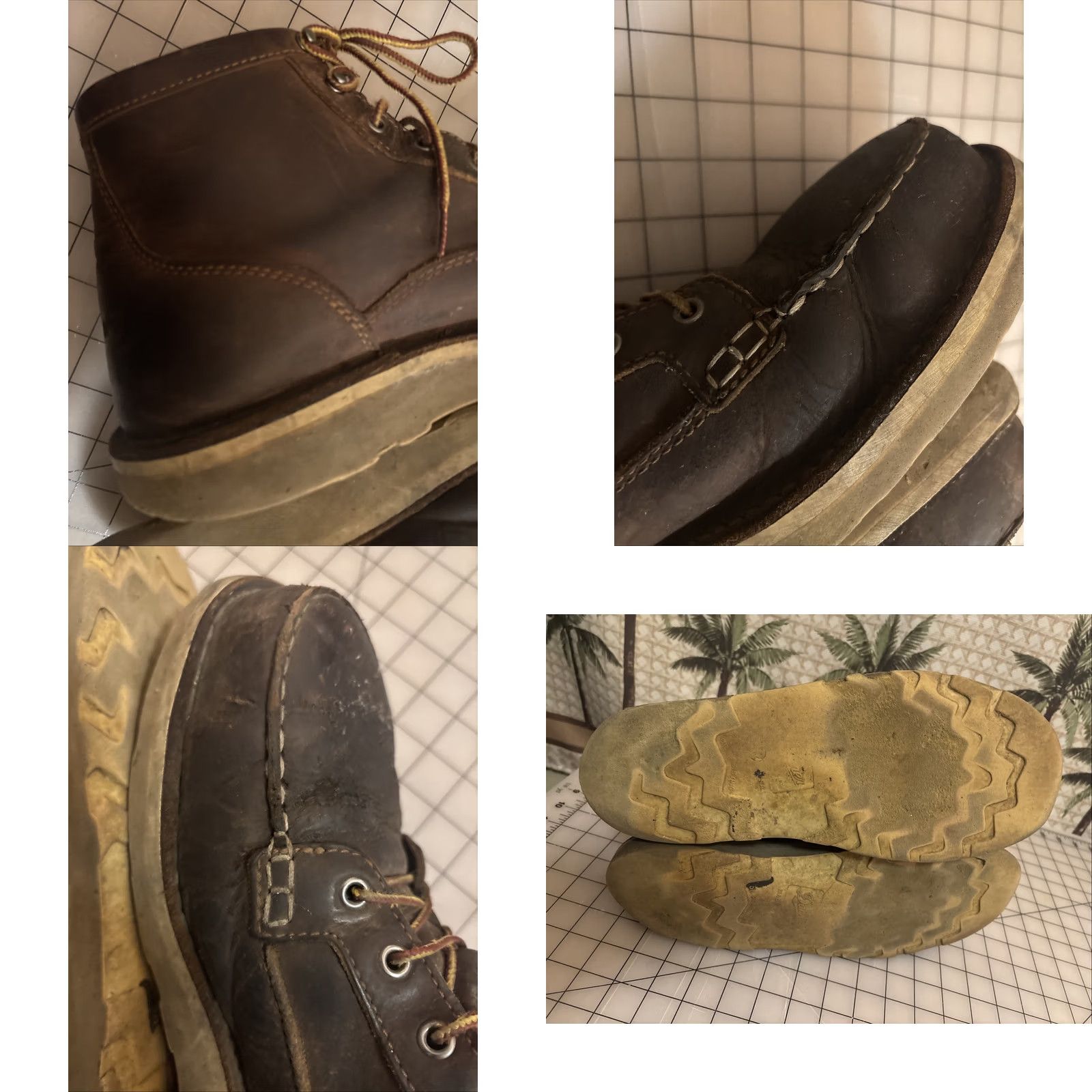 Danner Danner Bull Run Moc Toe USA Leather Work Boots Mens 13 D Brown 15564 READ Size US 13 / EU 46 - 9 Thumbnail