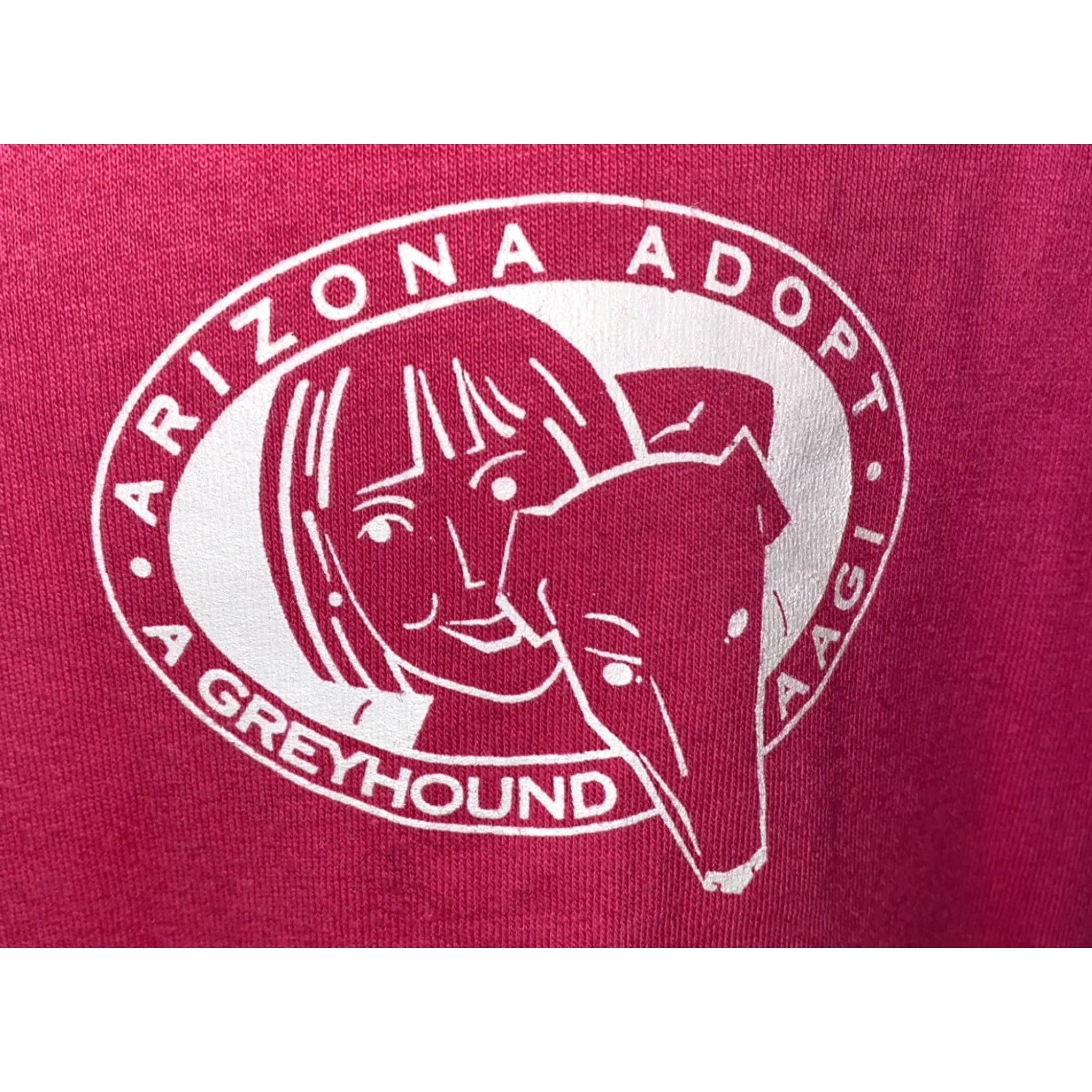 Vintage VINTAGE Oneita Power-T Mens Pink Short Sleeve AZ Dog Adoption T-Shirt XL Size US XL / EU 56 / 4 - 2 Thumbnail