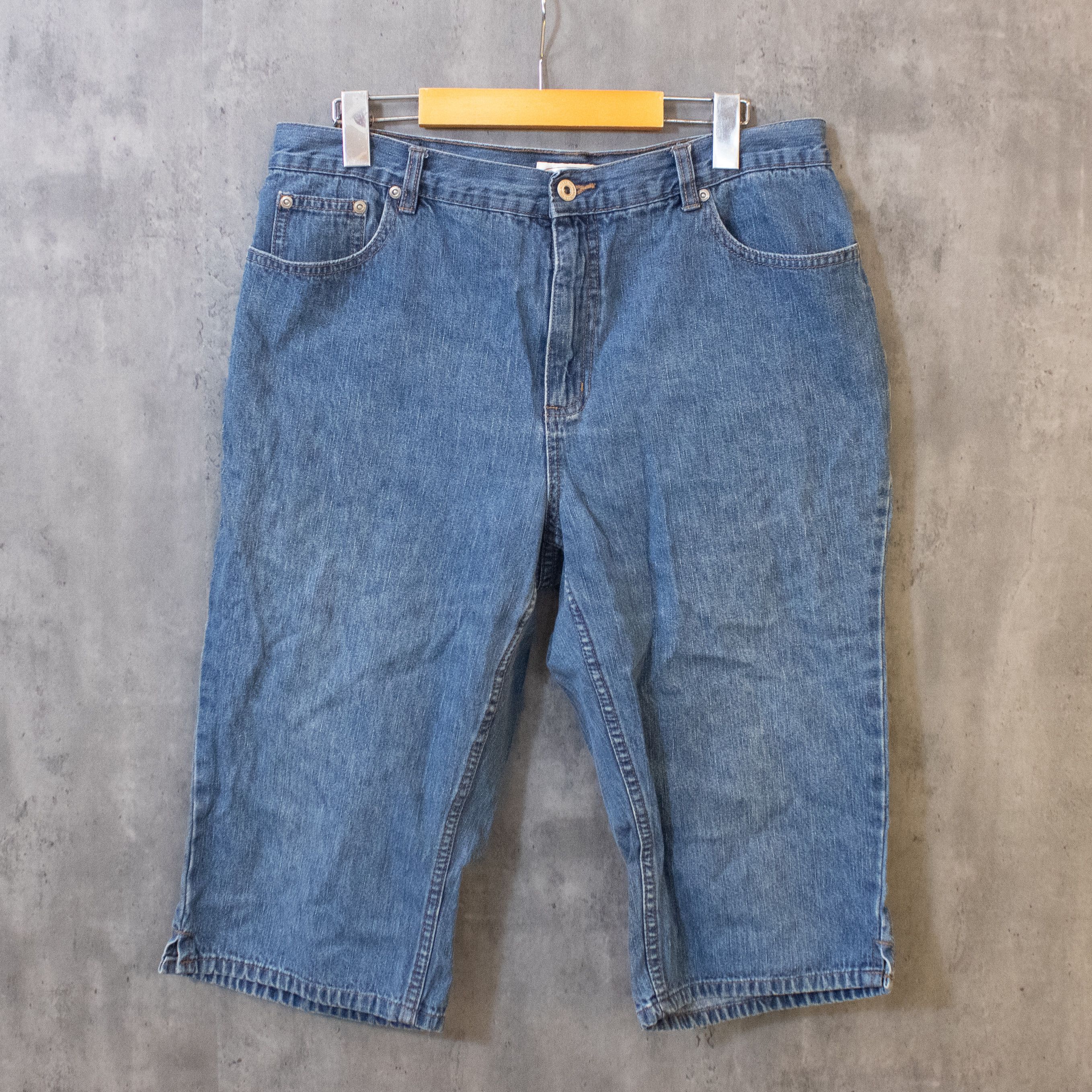 Northern Reflections × Vintage Y2K 2000's Northern Reflections Midwash Baggy Capris Shorts Size US 34 / EU 50 - 2 Thumbnail
