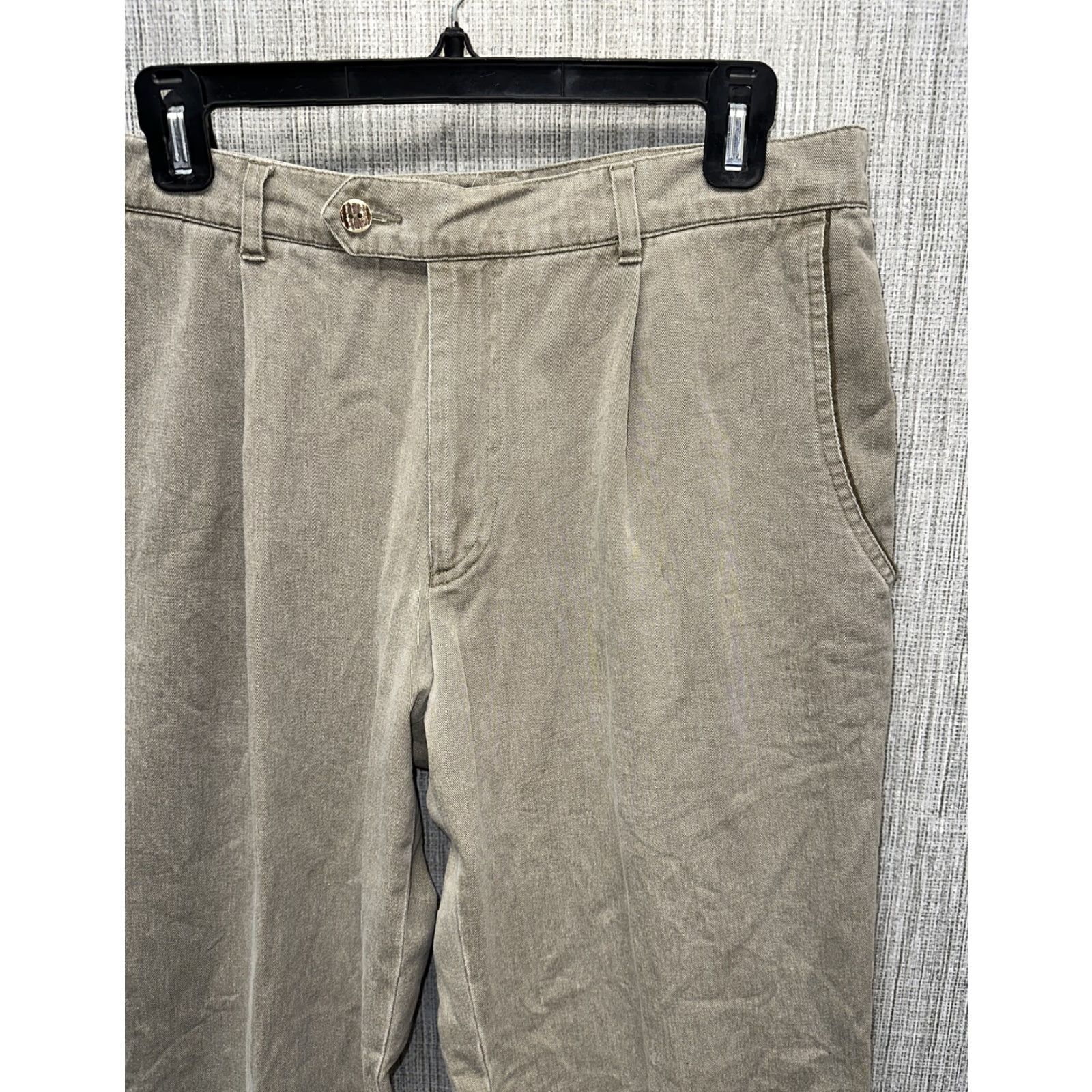 Vintage Alphorn Mens Gray Cotton Zip Fly Casual Pants Size 34 X 33 Pants Regular Men Gray 34 Inseam 33 X 34 Short? Size US 34 / EU 50 - 2 Thumbnail