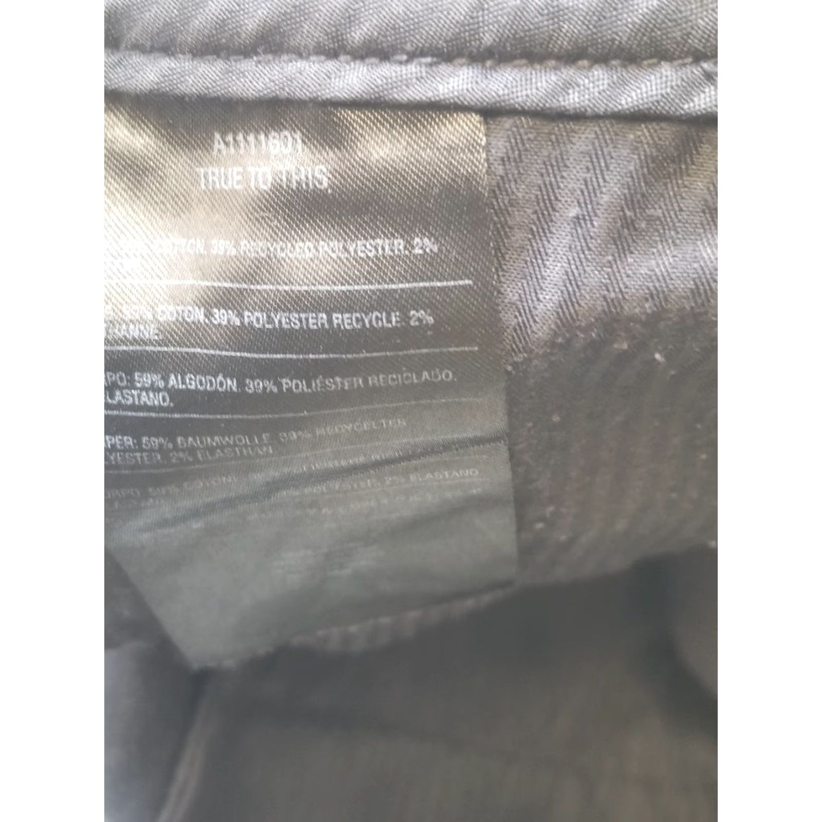 Volcom Volcom Pants Mens 36 Black Modern Straight Cotton Blend Skater Chino Regular Straight Pocket Zipper Button Size US 36 / EU 52 - 6 Thumbnail