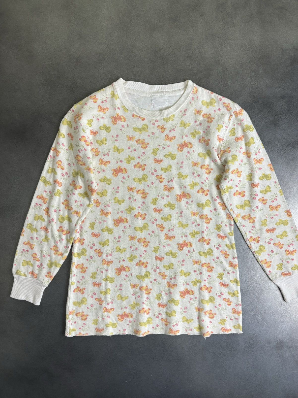 JCPenney × Sears × Vintage 1970s Butterfly Print Thermal Vintage Duofold Undershirt USA Size XS / US 0-2 / IT 36-38 - 14 Thumbnail