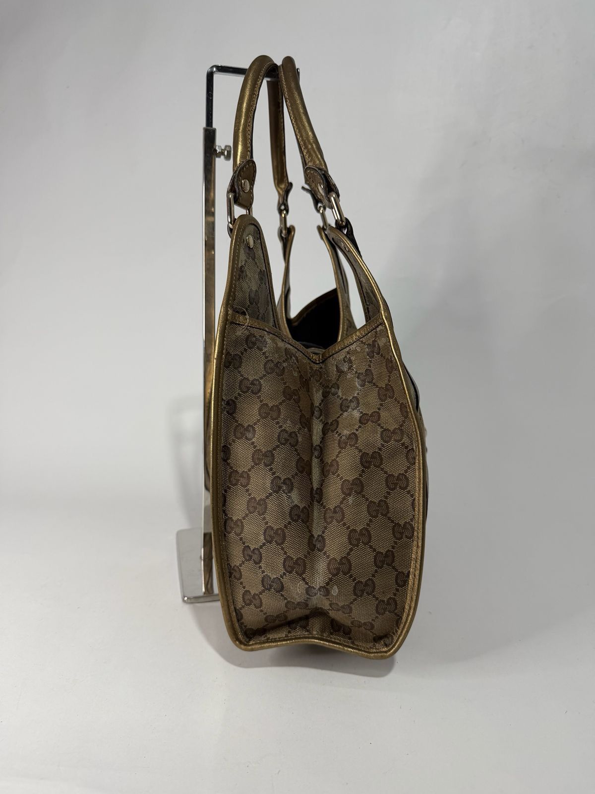 Gucci Gucci Gold GG Crystal Canvas Medium Joy Shoulder Bag Size ONE SIZE - 3 Thumbnail