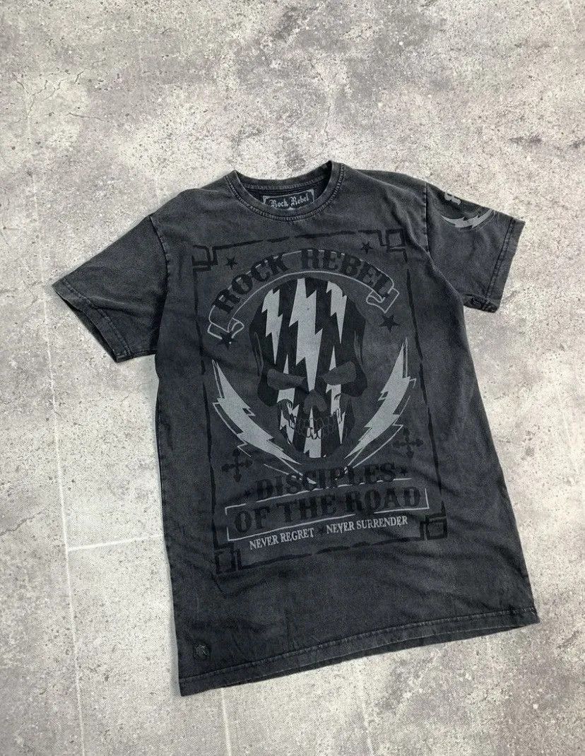Affliction × Band Tees × Tapout Affliction Style Rock Rebel Aop Band Y2K Tee Size US M / EU 48-50 / 2 - 8 Thumbnail