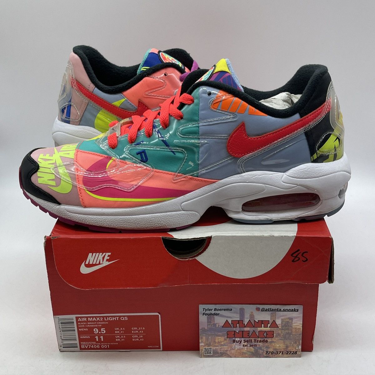 Nike Atoms x air max 2 light logos Size US 9.5 / EU 42-43 - 1 Thumbnail
