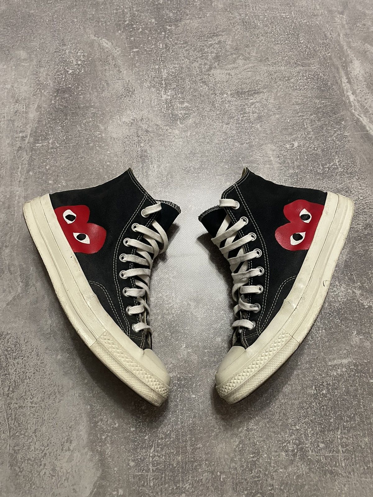 CDG by Comme des Garcons × Comme des Garcons × Converse Comme Des Garcons CDG PLAY x Converse Chuck Taylor High 42.5 Size US 9 / EU 42 - 2 Thumbnail
