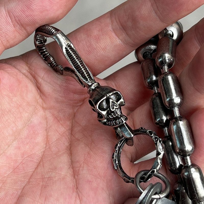 Jewelry Clamp Skeleton Beads Biker Chain Size ONE SIZE - 5 Thumbnail