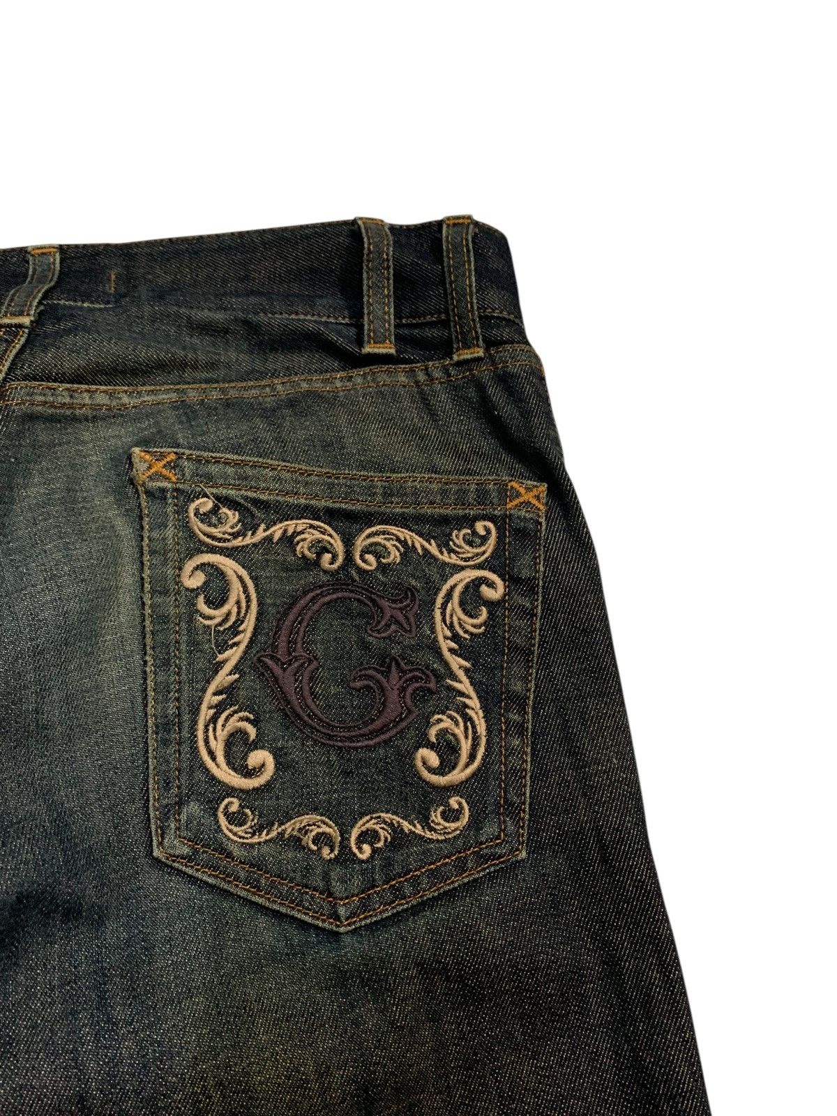 Dolce & Gabbana VINTAGE DOLCE & GABBANA EMBROIDERY LOGO RUSTY ITALY DENIM Size US 31 - 10 Thumbnail