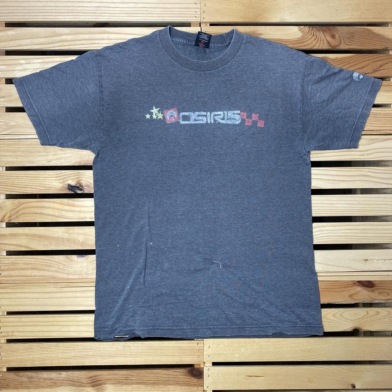 Osiris Vintage Osiris Gray Thrashed Skate Tee Size Medium Size US M / EU 48-50 / 2 - 1 Thumbnail