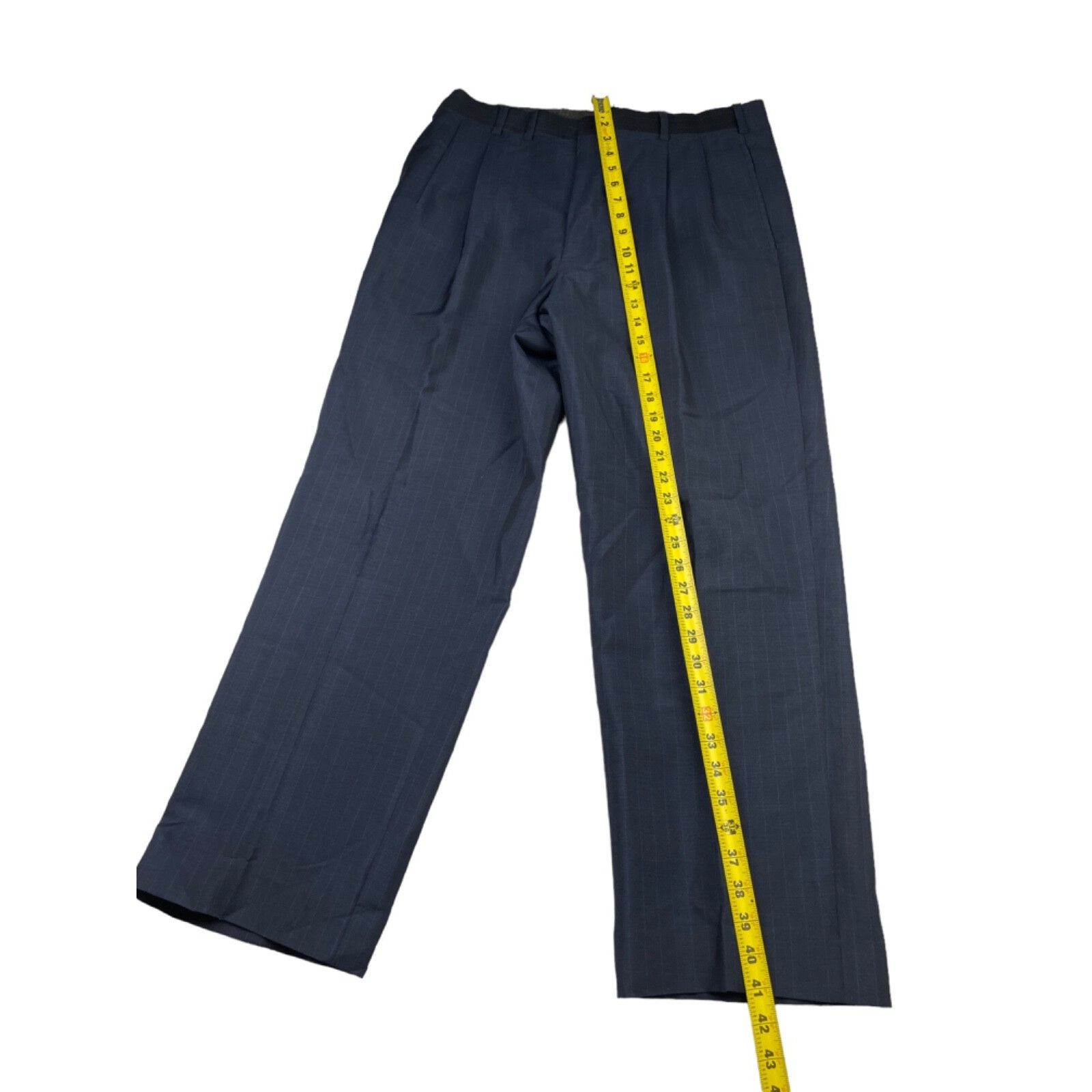 Oxxford Clothes VTG Oxxford Clothes Men's Manhattan Lightweight Suit Blue St Size 44R - 13 Thumbnail