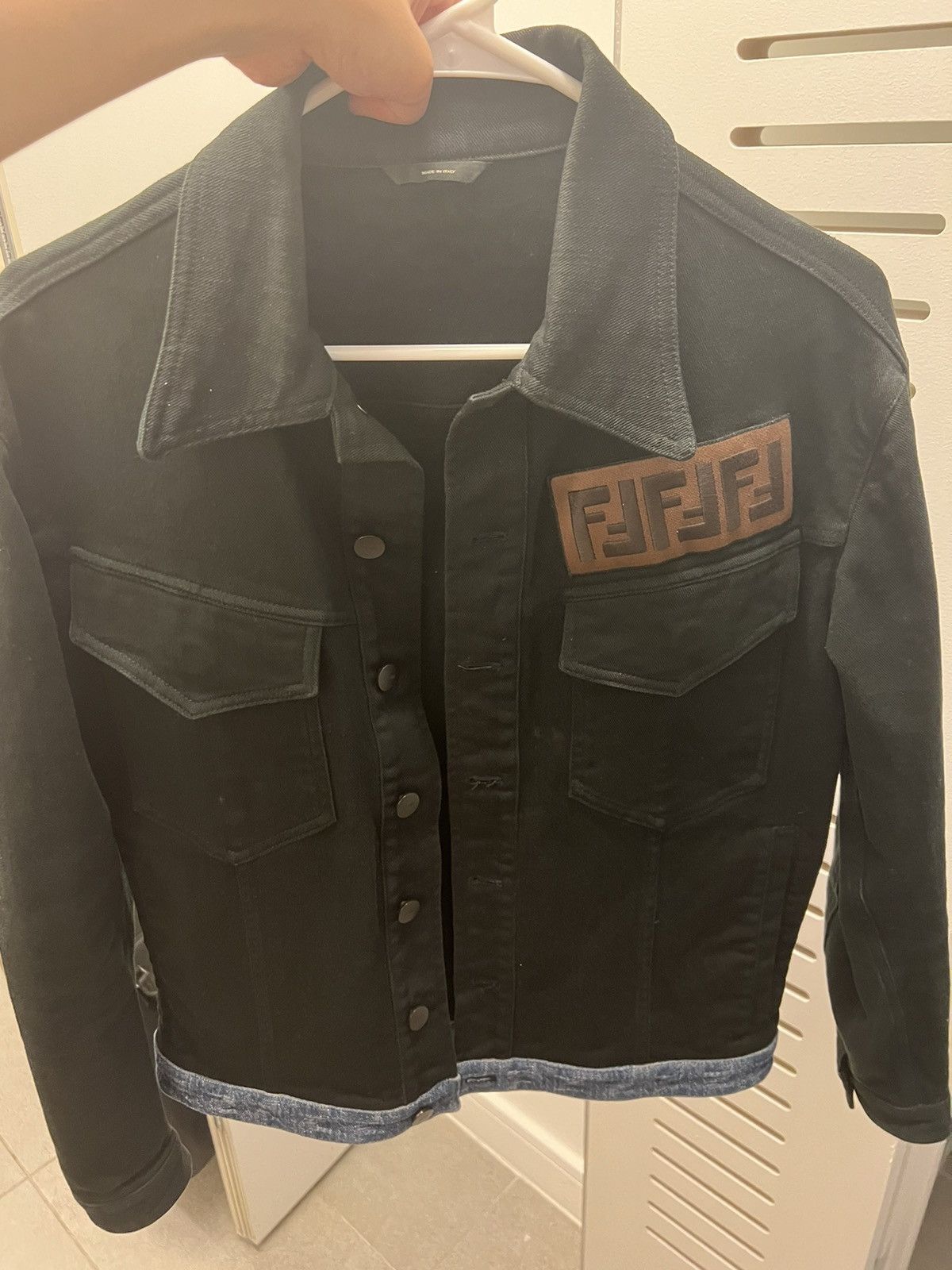 Fendi denim black jacket