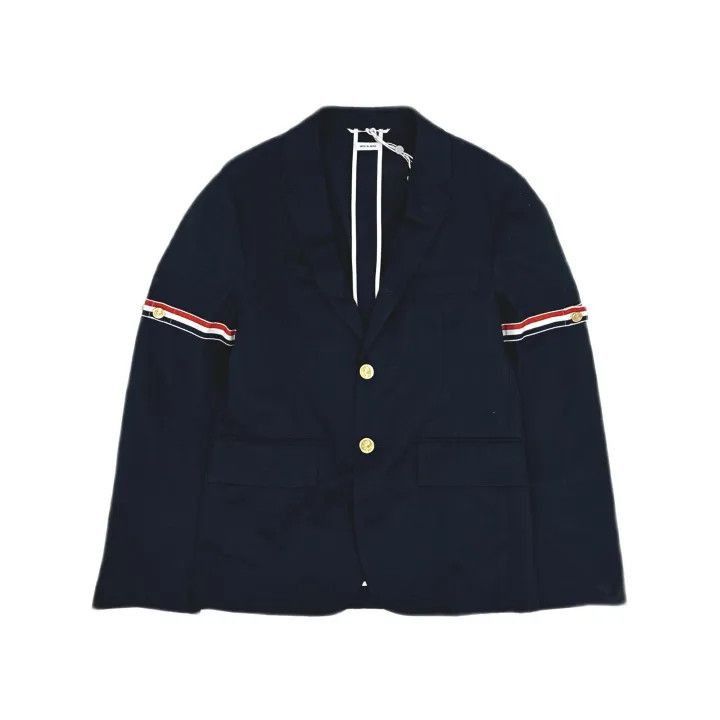 Thom Browne Thom Browne Navy Blue Breathable Suit Jacket -2507 Size US M / EU 48-50 / 2 - 8 Thumbnail