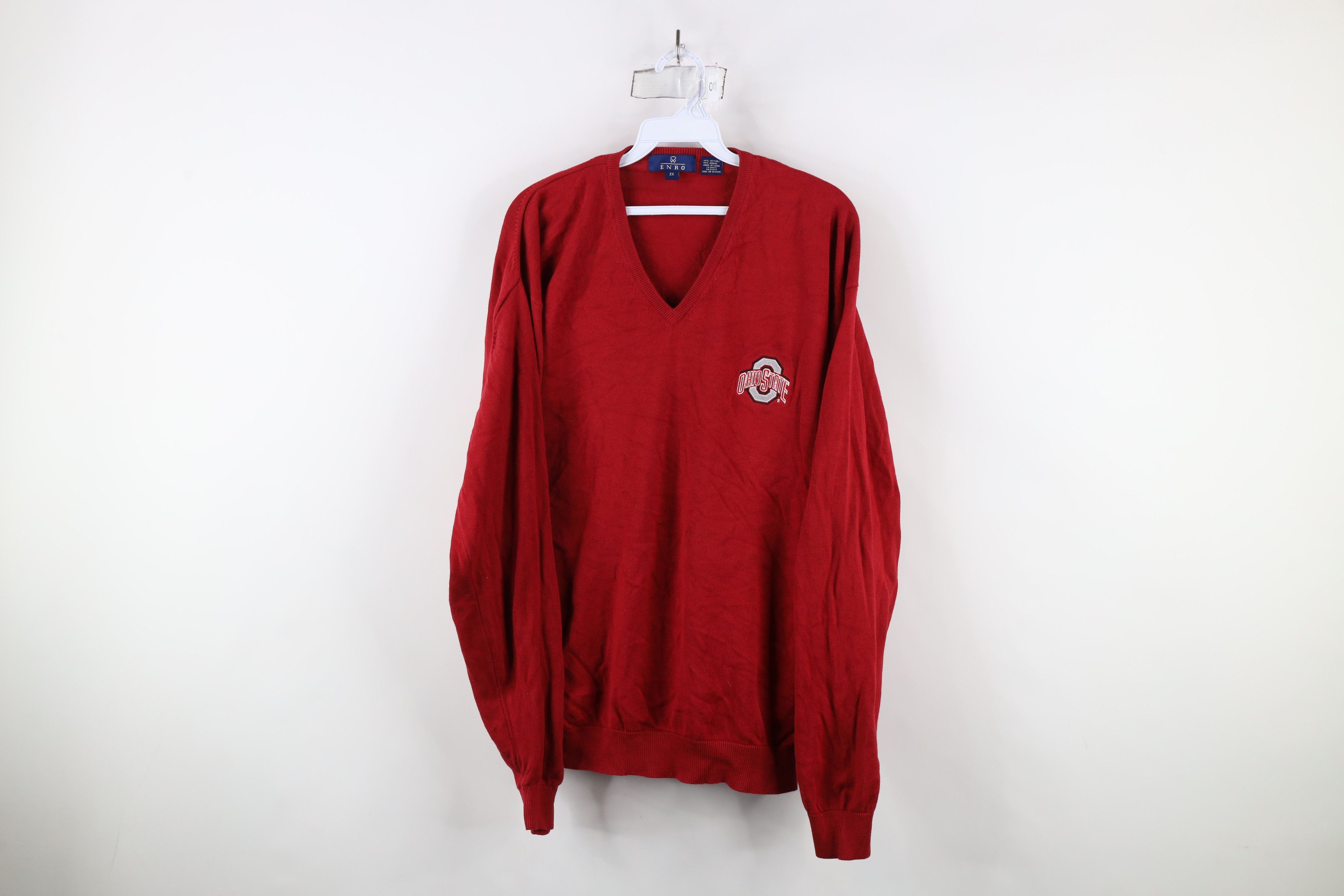 Vintage Vintage 90s Lightweight Knit Ohio State University Sweater Size US XXL / EU 58 / 5 - 1 Thumbnail
