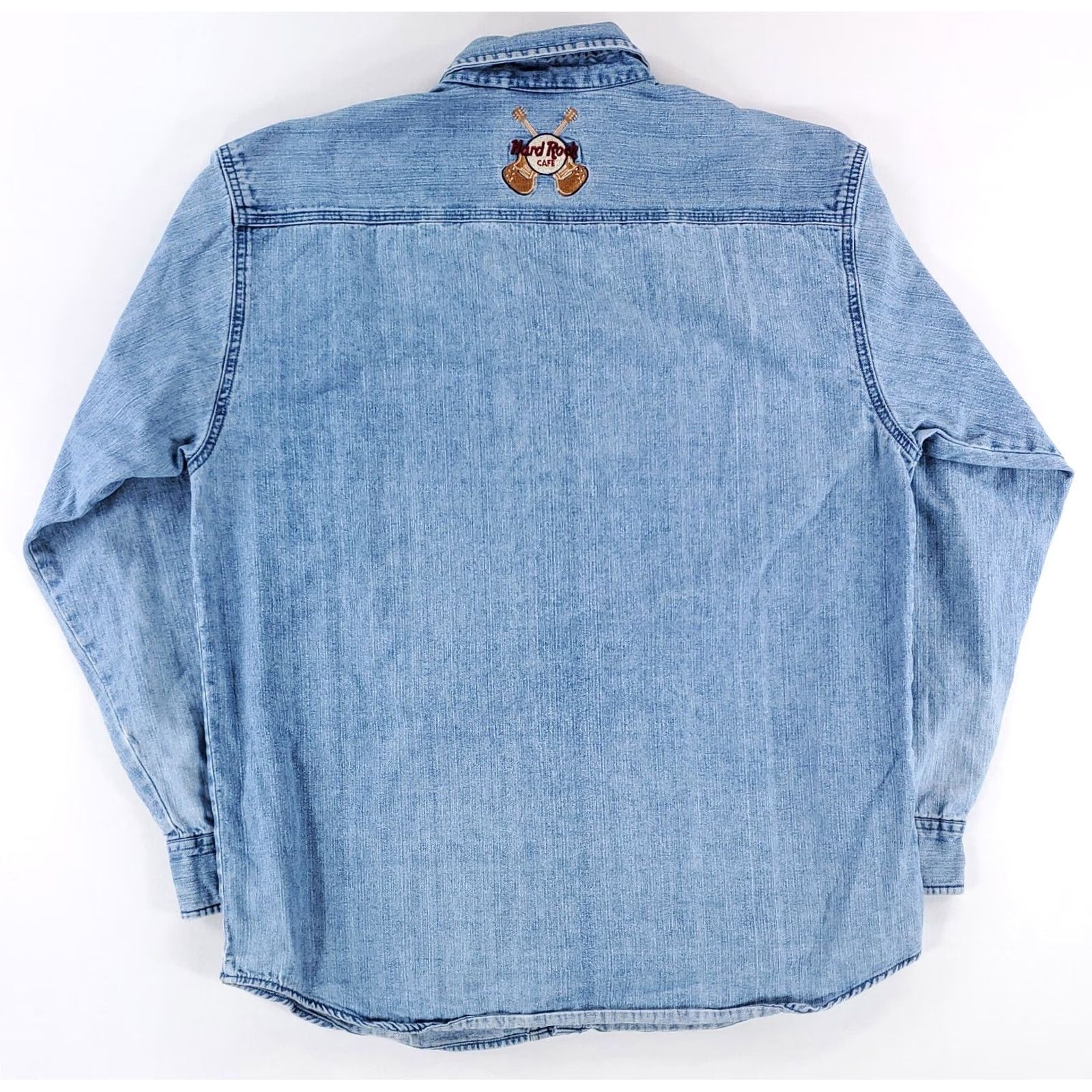 Hard Rock Cafe VINTAGE Hard Rock Cafe Denim Button Up Shirt 90s Nashville Mens L Blue Shirt Size US L / EU 52-54 / 3 - 7 Thumbnail