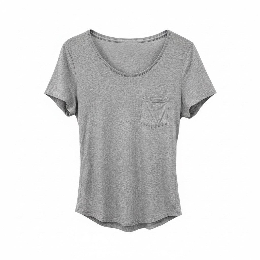 Loft LOFT Gray Short Sleeve Pocket Tee Women’s Medium 8–10 Size M / US 6-8 / IT 42-44 - 1 Thumbnail