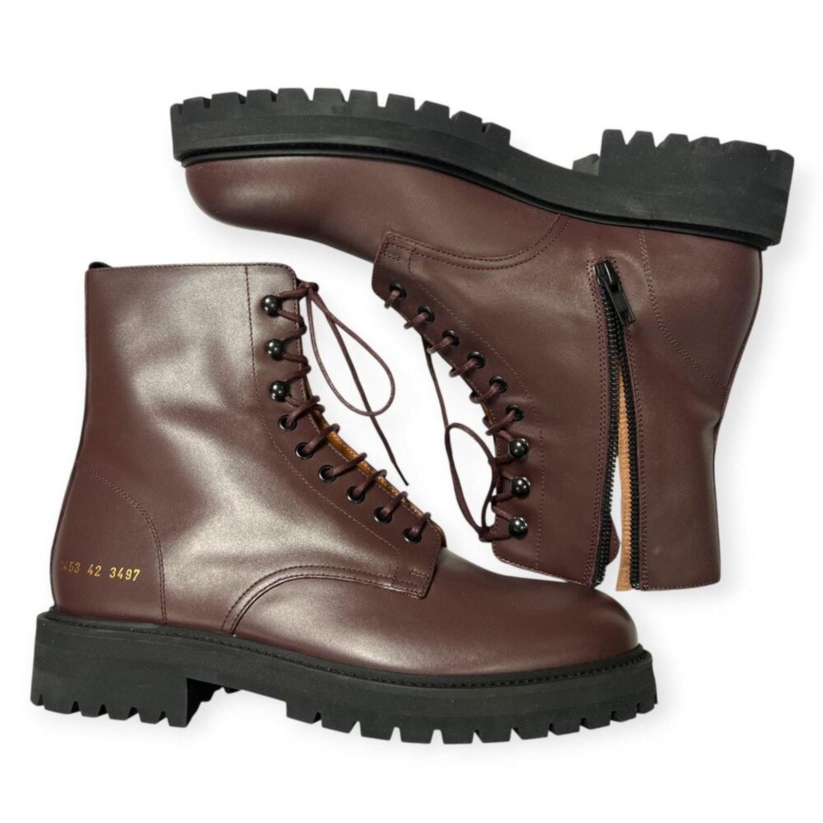 Common Projects Common Projects Burgundy Combat Boot EU 42 NWT ITALY Size US 9 / EU 42 - 8 Thumbnail