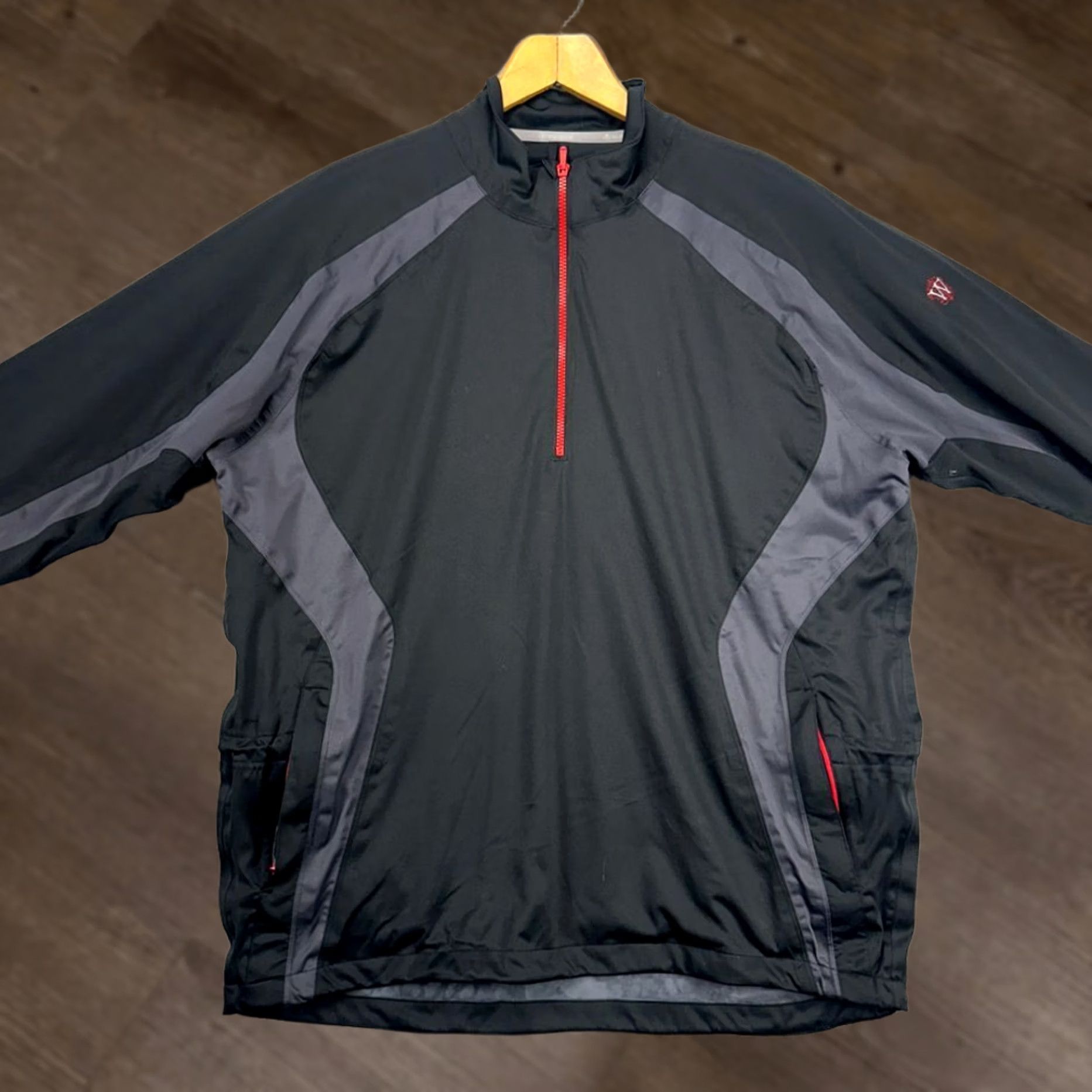 Vintage Sunice Tornado Pullover Jacket Mens XL Black Grey 1/4 Zip Outdoor Breathable Polyester Mock Neck Jacket Size US XL / EU 56 / 4 - 1 Thumbnail