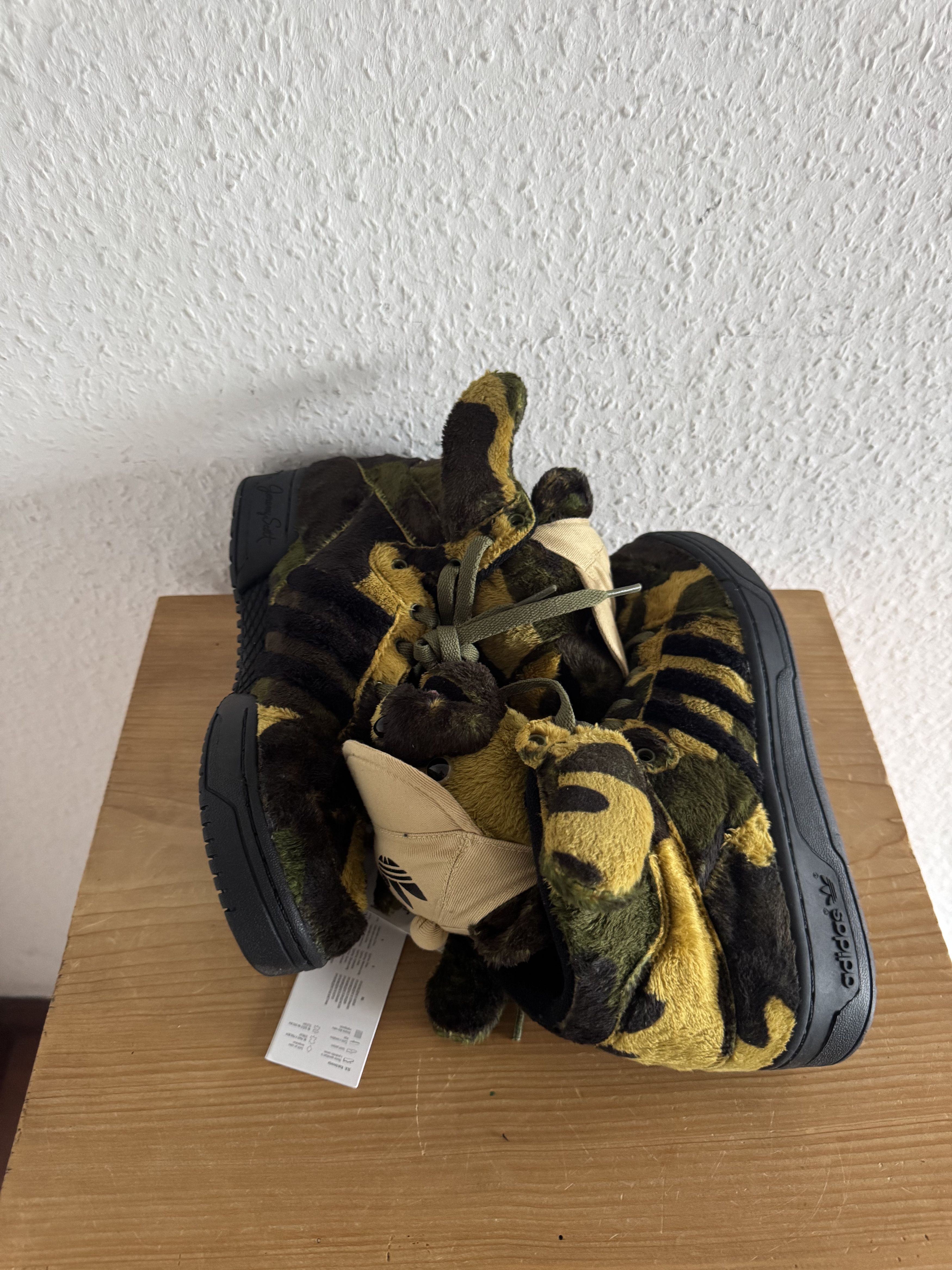Adidas × Jeremy Scott JS Camo Teddy Bear Sneakers Size US 6.5 / EU 39-40 - 13 Thumbnail