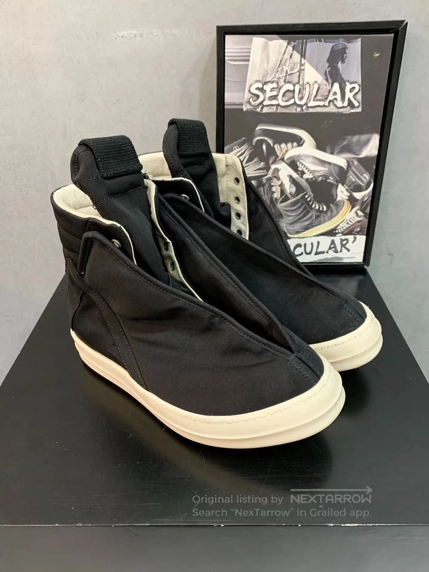 Rick Owens Drkshdw Rick Owens DRKSHDW High-Top Zipper Boots. Size US 6 / EU 39 - 3 Thumbnail