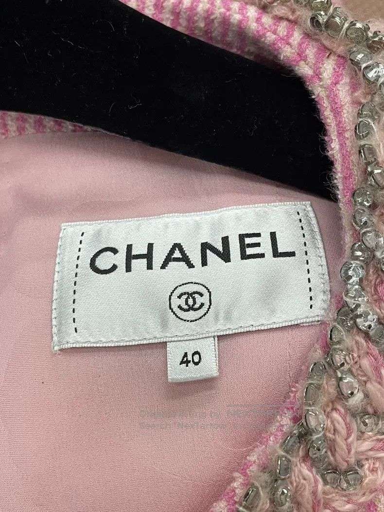 Chanel Chanel 23C pink rhinestones with floral two-piece fake two Size S / US 4 / IT 40 - 5 Thumbnail