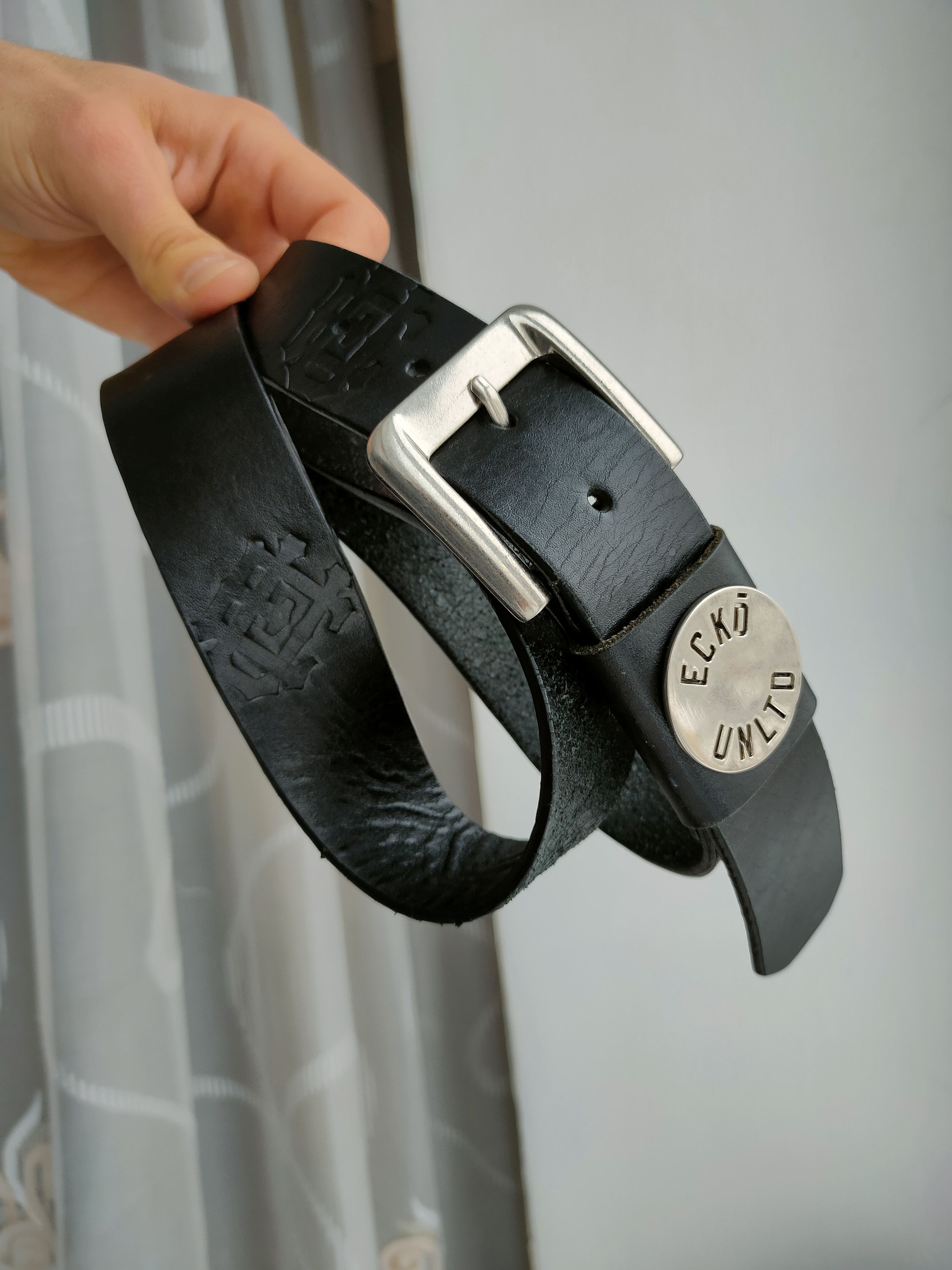 Ecko Unltd. Vintage Y2K Ecko Unltd Leather Belt Rap Hip Hop Drill Size ONE SIZE - 7 Thumbnail