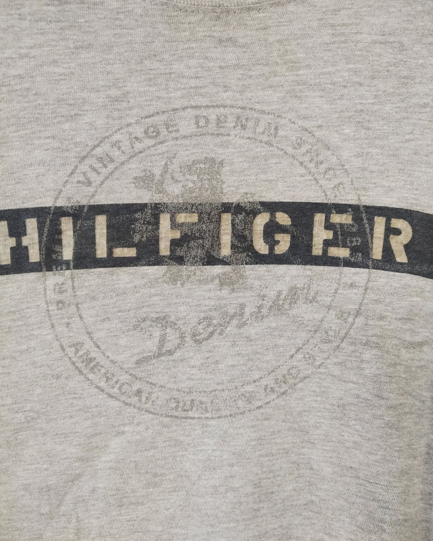 Tommy Hilfiger Tommy Hilfiger Vintage Denim Grey Longsleeve Size US XL / EU 56 / 4 - 2 Thumbnail