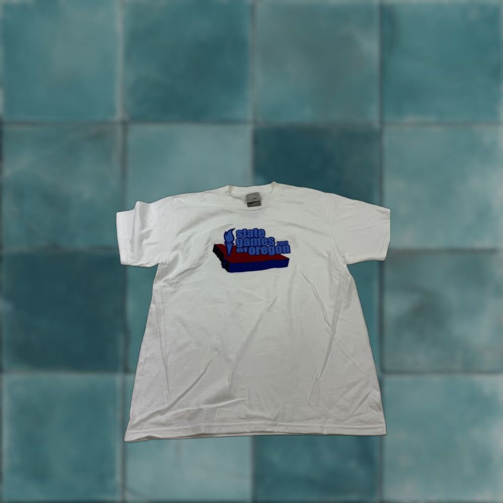Nike VINTAGE Nike Shirt Mens Small White State Games Oregon 2003 Fred Meyer Graphic Size US S / EU 44-46 / 1 - 1 Thumbnail