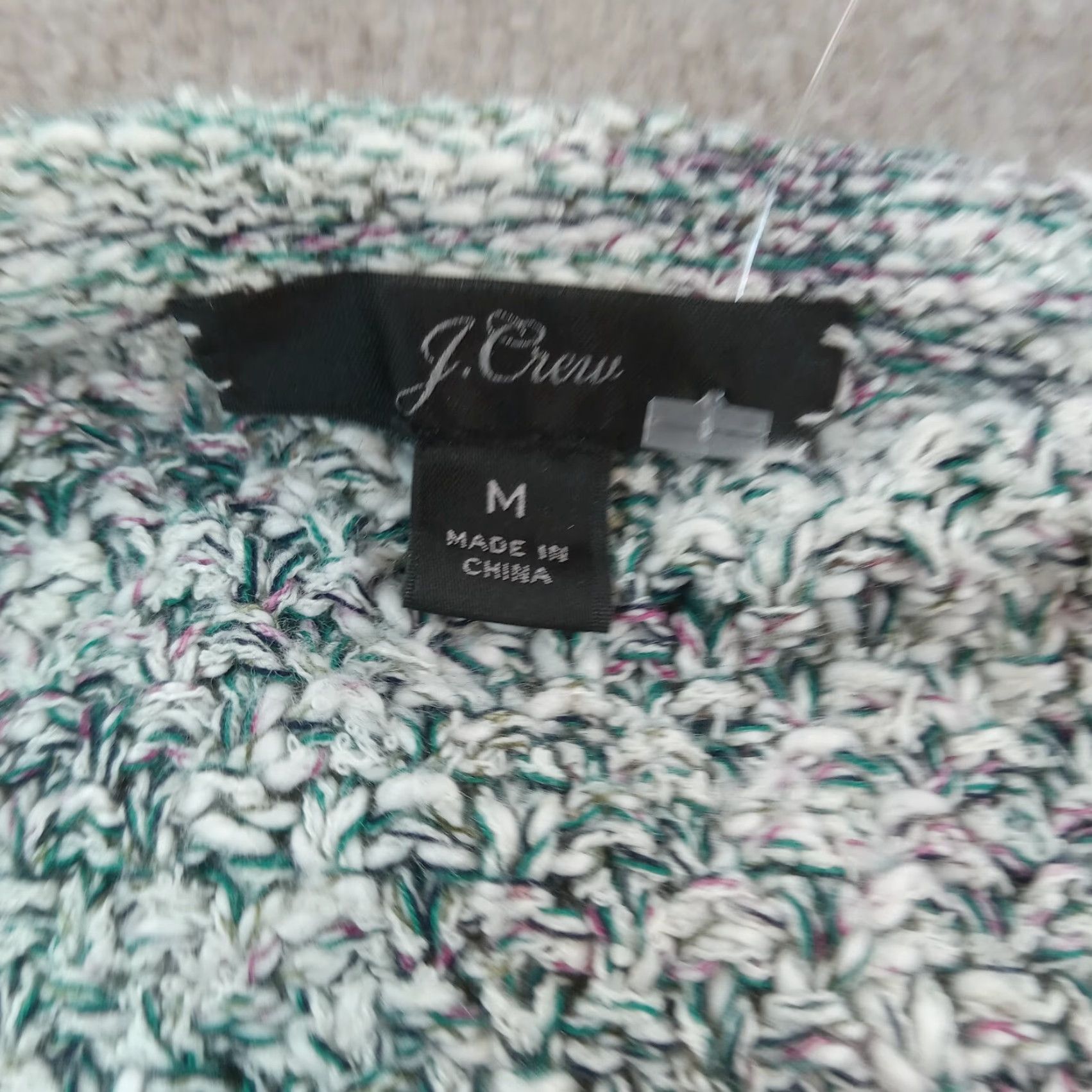 J.Crew J.CREW Womens Green Knit Cardigan Sweater Medium Long Sleeve Hook Eye Acrylic Size M / US 6-8 / IT 42-44 - 5 Thumbnail