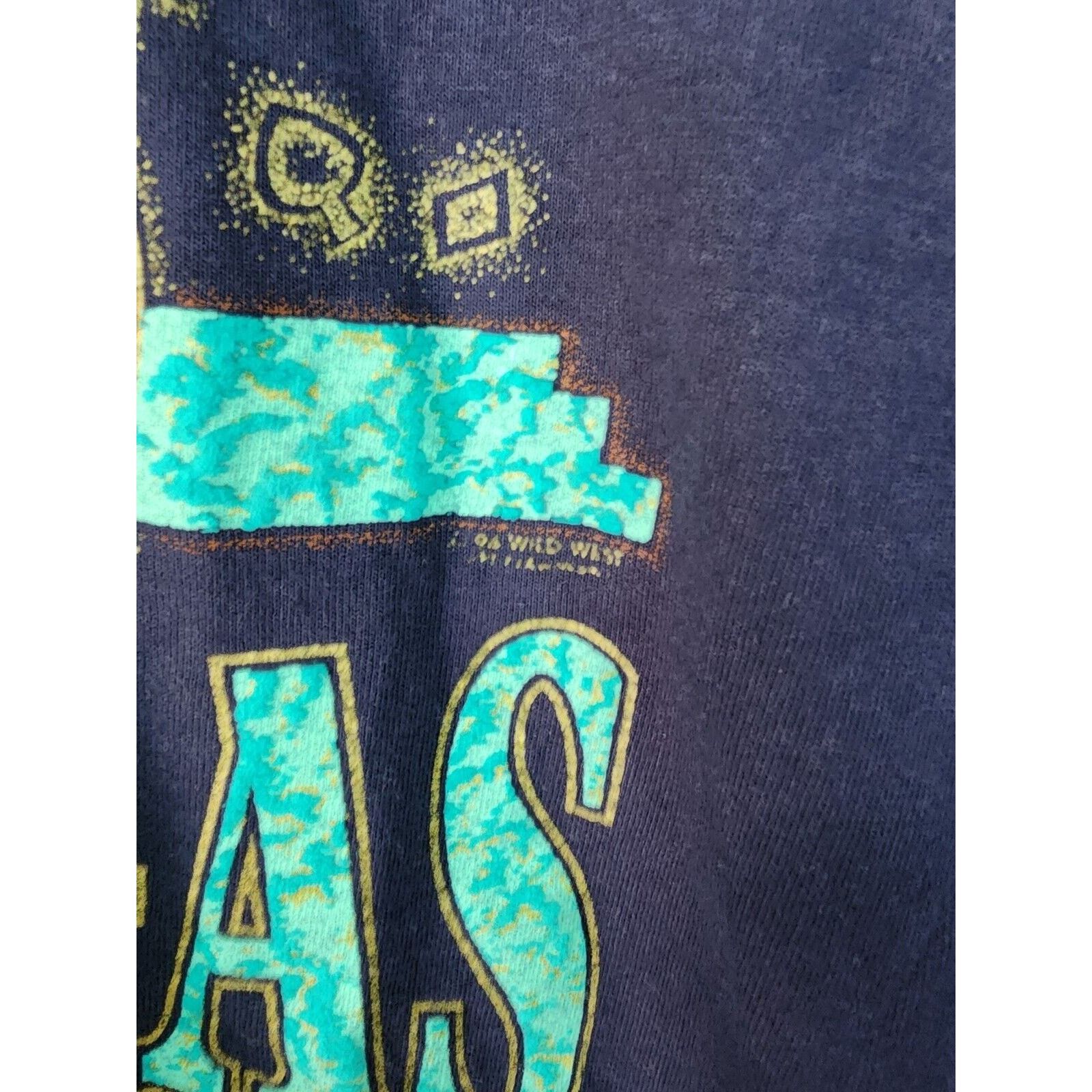 Jerzees Vintage Las Vegas Shirt Nevada Desert Graphic Tee Blue Large Size US L / EU 52-54 / 3 - 3 Thumbnail