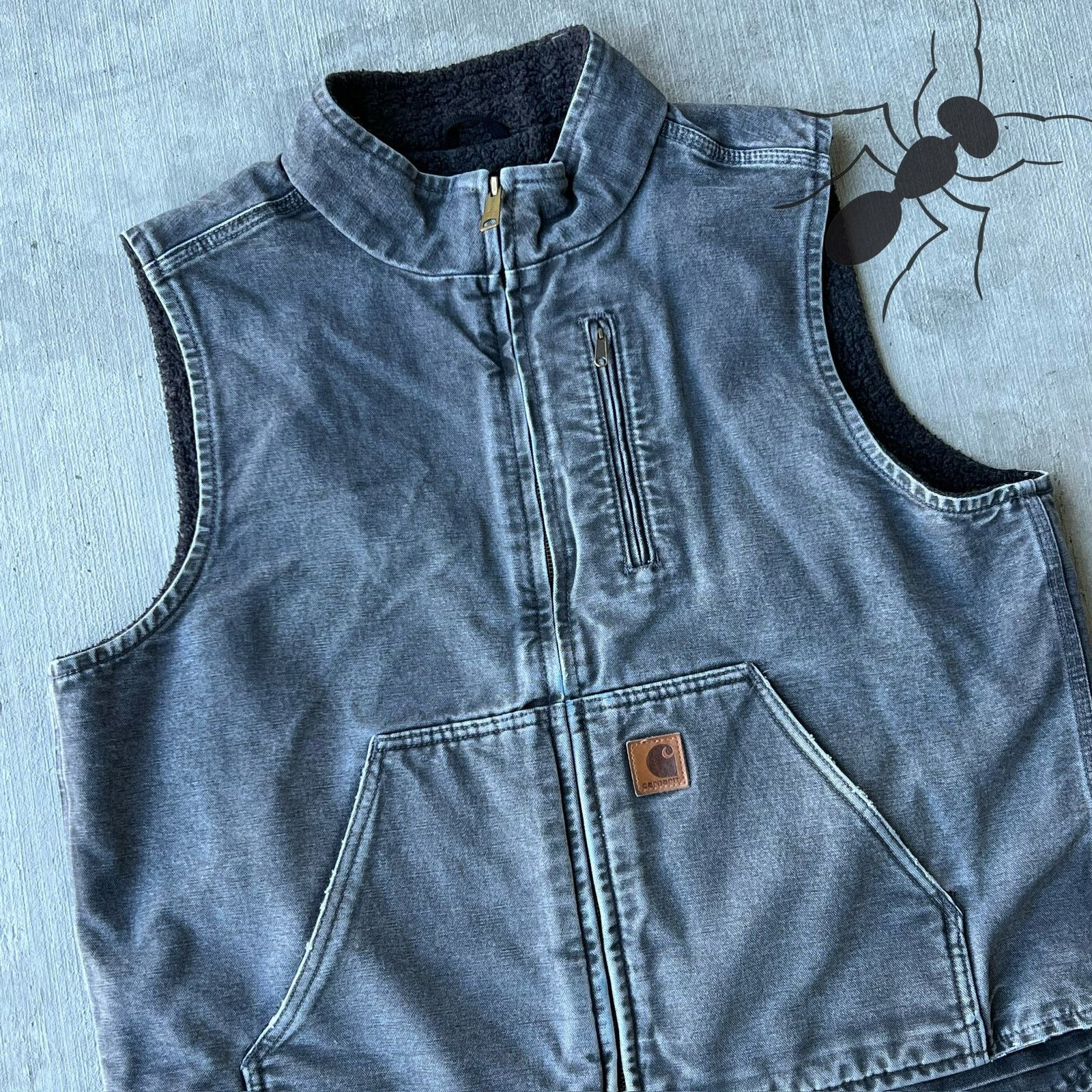 Carhartt × Vintage Carhartt V33 GVL gray work wear vest Size US XXL / EU 58 / 5 - 3 Thumbnail