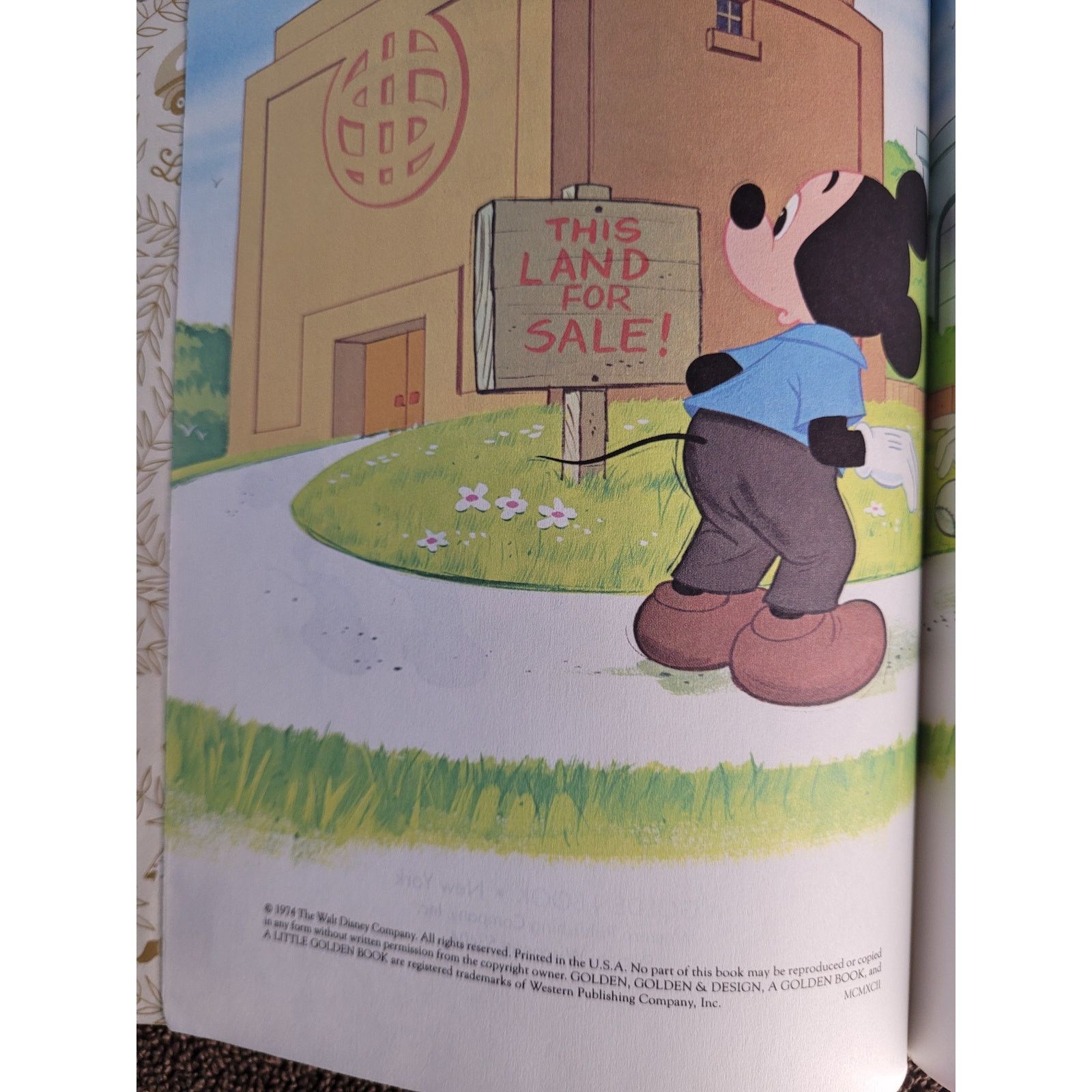 Disney Mickey Mouse and the Great Lot Plot Book Vintage 1974 Size ONE SIZE - 3 Thumbnail