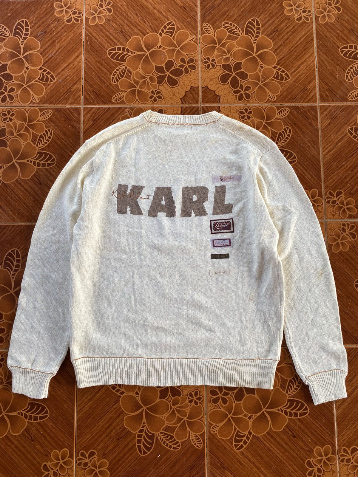 Karl Helmut Vintage karl Helmut Patchwork Sweatshirt Size US M / EU 48-50 / 2 - 10 Thumbnail