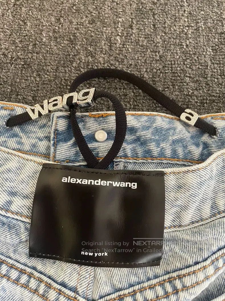 Alexander Wang Alexander Wang Denim Shorts with Rhinestones. Size US 27 - 3 Thumbnail