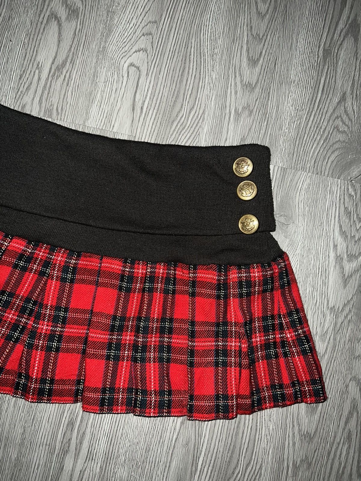 Japanese Brand Colza tartan pleated mini skirt 🥀🌲 Size 26" / US 2 / IT 38 - 5 Thumbnail