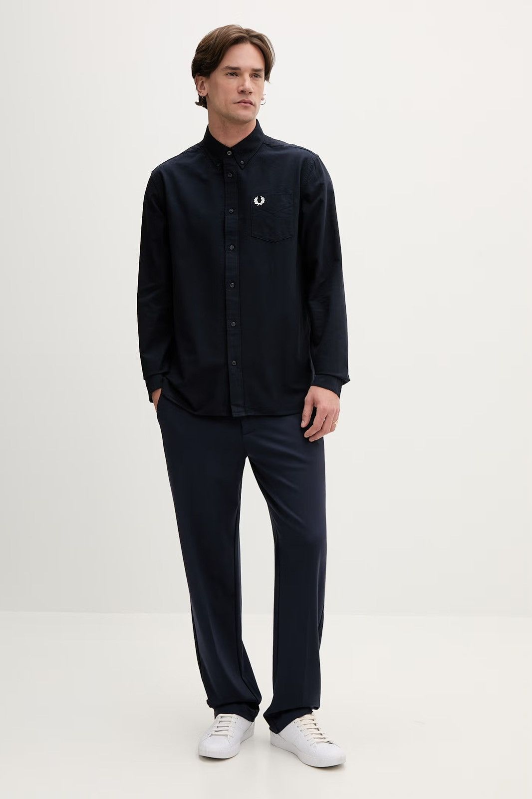 Fred Perry 🇬🇧 Fred Perry Oxford Shirt Embroidered Logo Rare Retro Size US M / EU 48-50 / 2 - 3 Thumbnail
