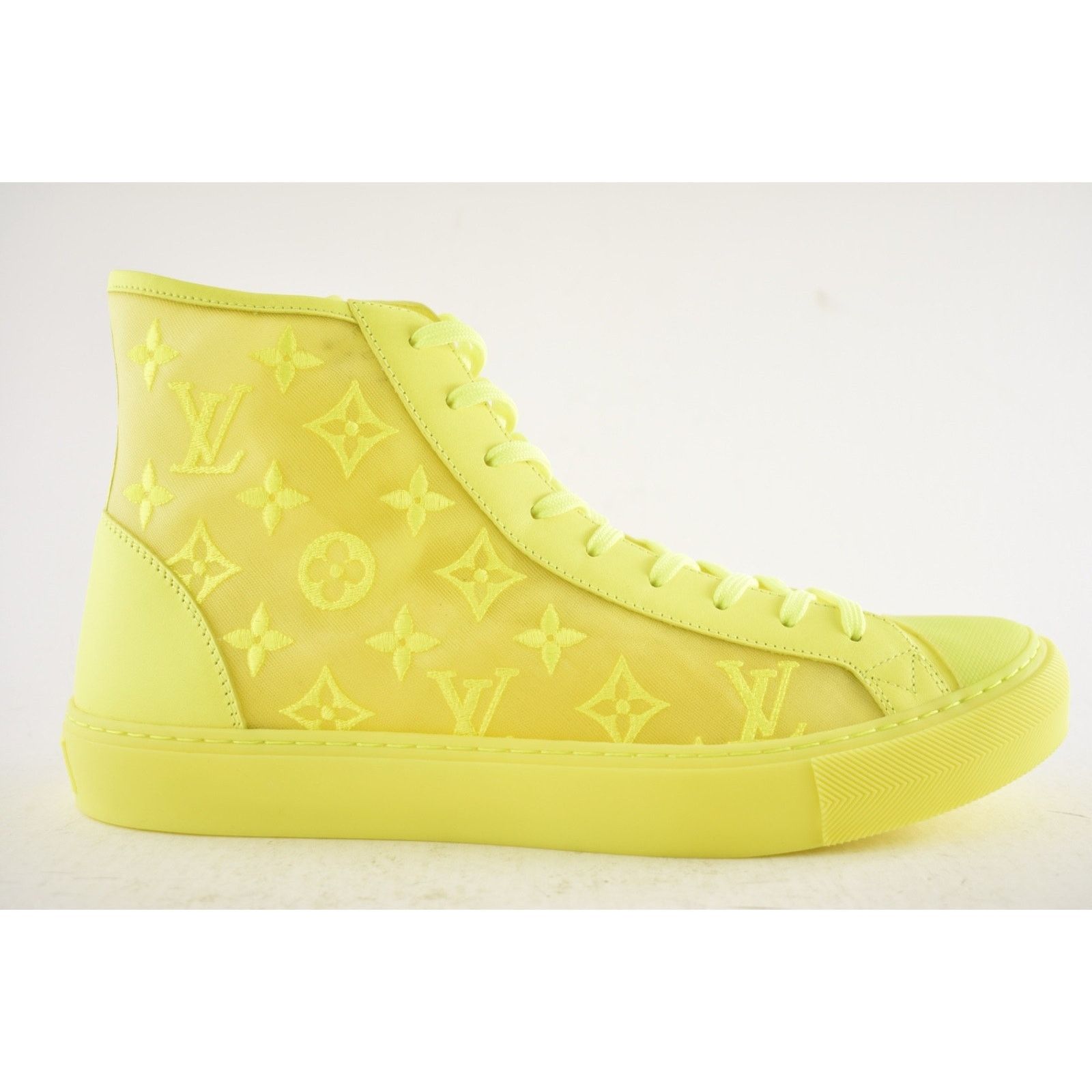 Louis Vuitton Louis Vuitton Luxembourg Tattoo Yellow Monogram High Top Size US 10 / EU 43 - 2 Thumbnail