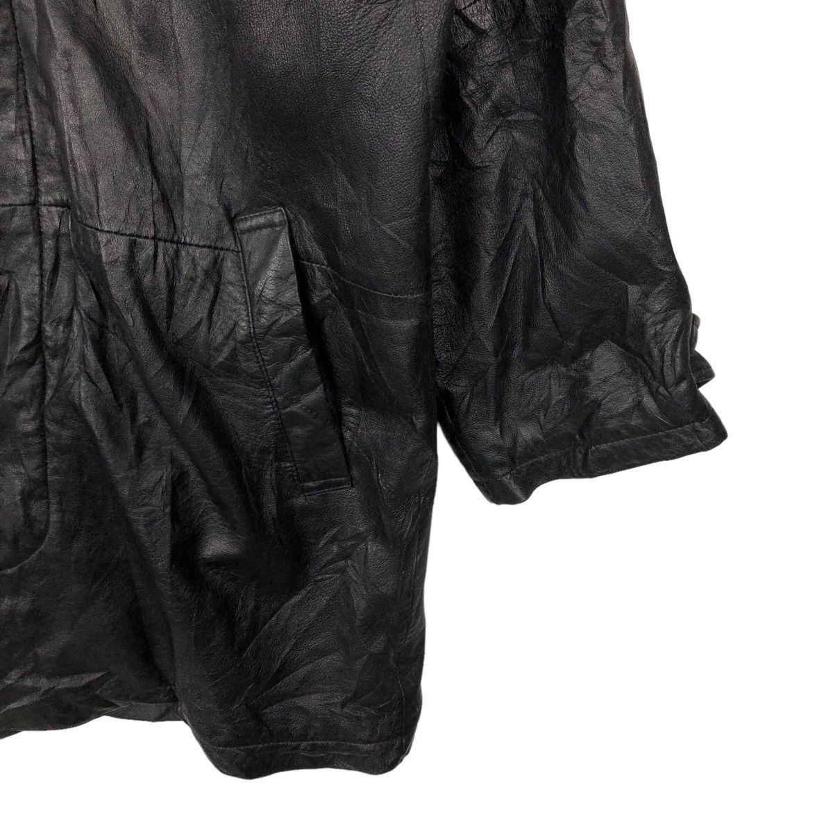 VINTAGE SOFT LEATHER LONG JACKET HUMPHREY BOGART JAPAN