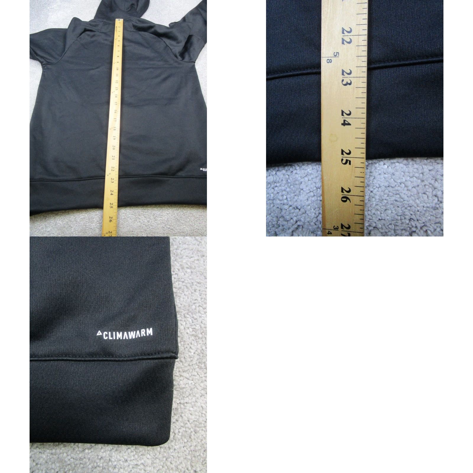 Adidas Adidas Hoodie Mens Small Black Running Climawarm Pullover Size US S / EU 44-46 / 1 - 8 Thumbnail